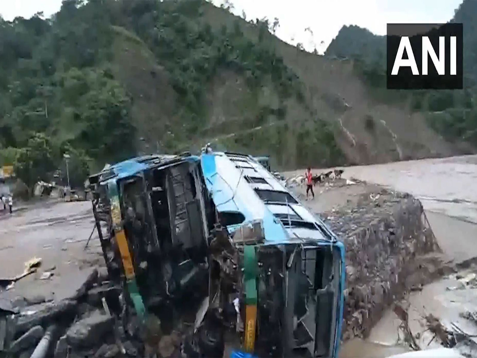 Heavy rain wreaks havoc in Dharampur, bus stand submerged (Photo/ANI)