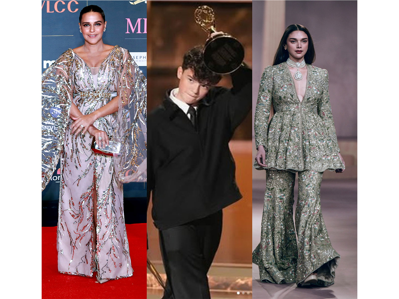 Neha Dhupia, Owen Cooper( and Aditi Rao Hydari (Photo/ANI/@televisionacad)