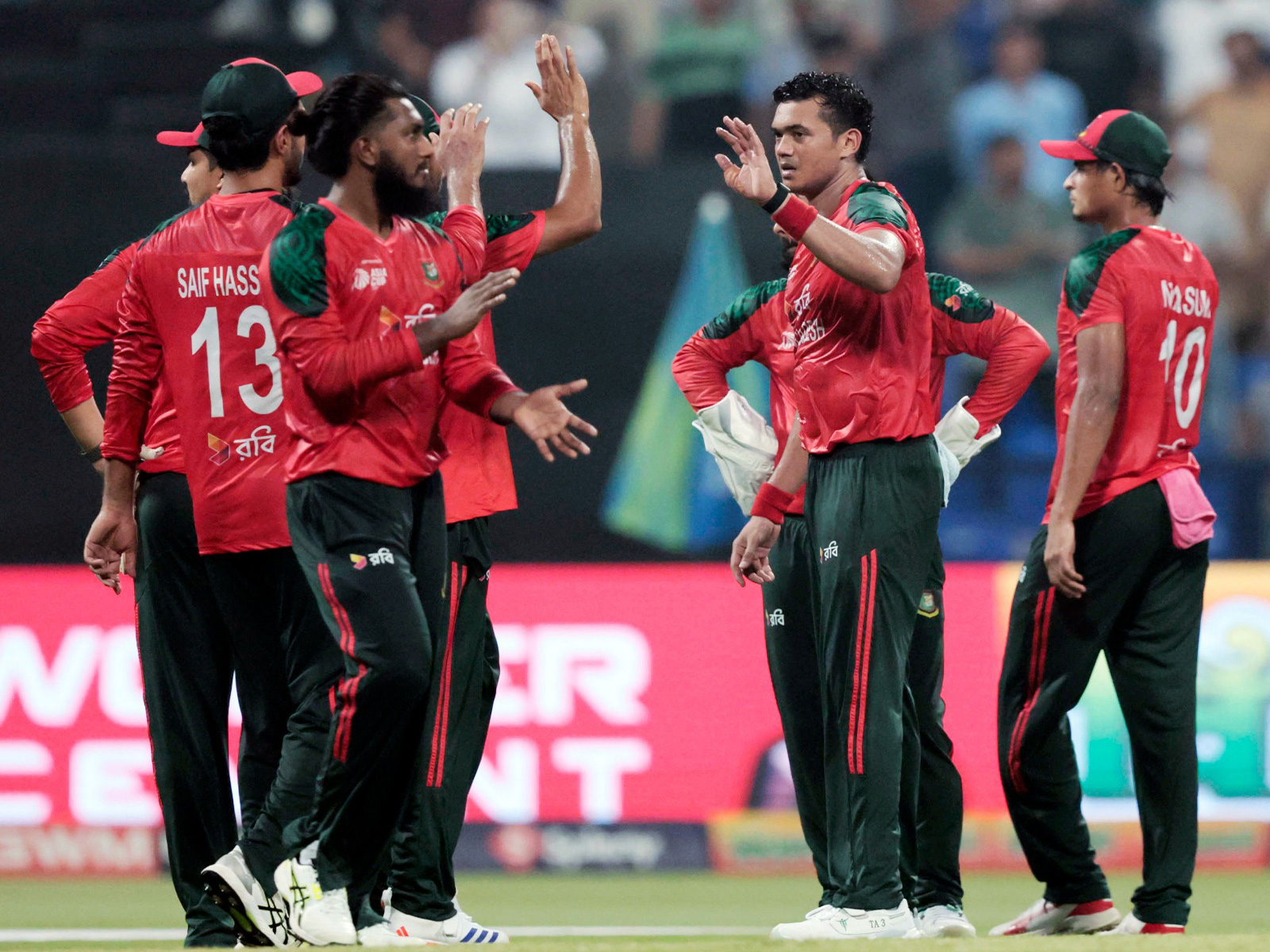 Bangladesh Players celebrating (Photo/ANI) 