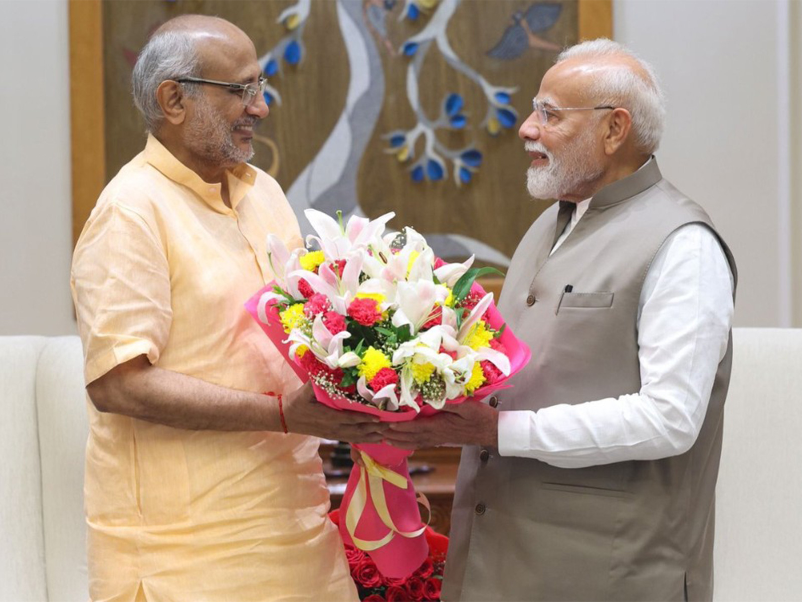 CP Radhakrishnan with PM Modi (Photo/X/@VPIndia))