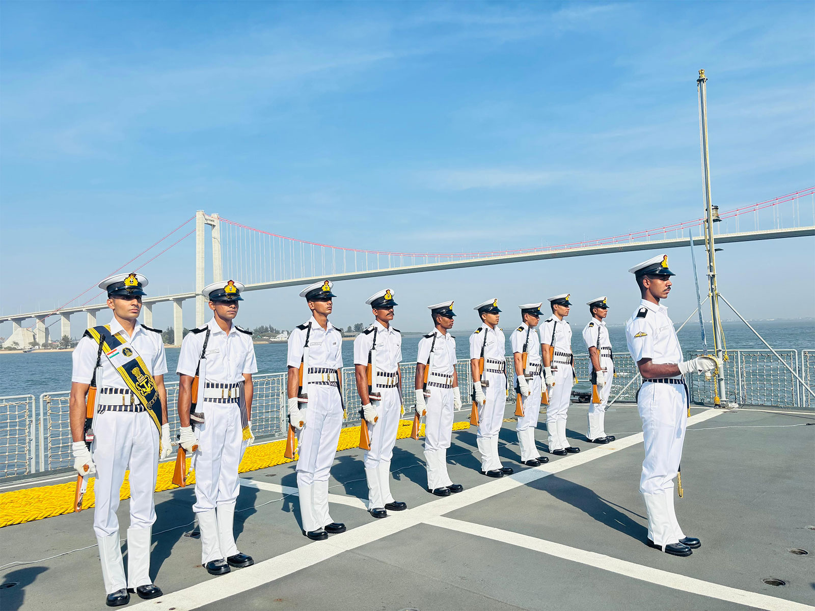Indian Navy's training squadron in Mozambique (Photo/ Indian Navy) 