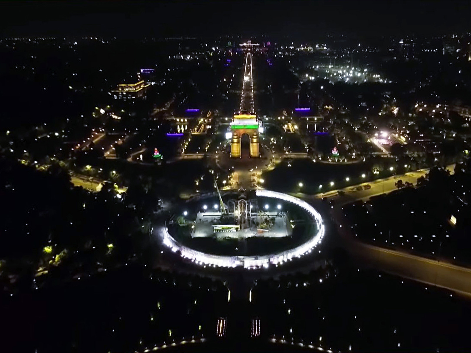 Aerial view of 'Kartavya Path' (File Photo/ANI)