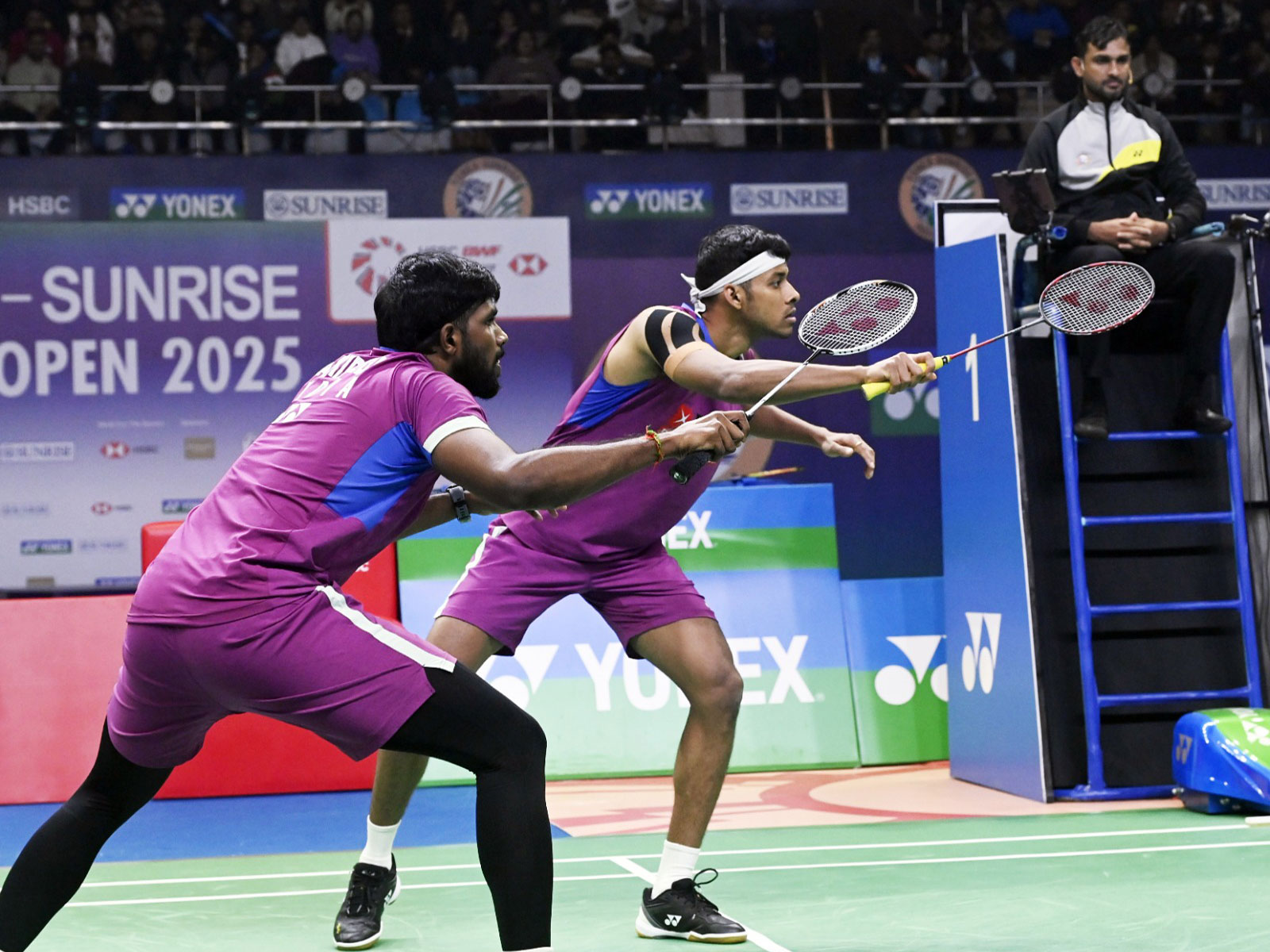 Satwiksairaj Rankireddy and Chirag Shetty. (Photo: ANI)