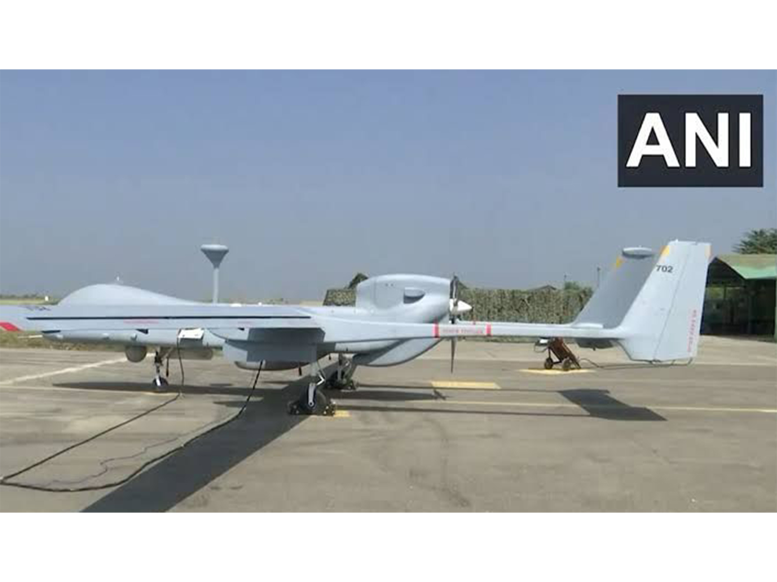 An Indian Airforce Heron Mk2 drone (File Photo/ANI)
