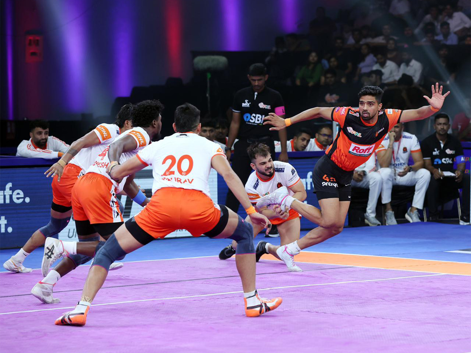 A visual from the match. (Photo: PKL)