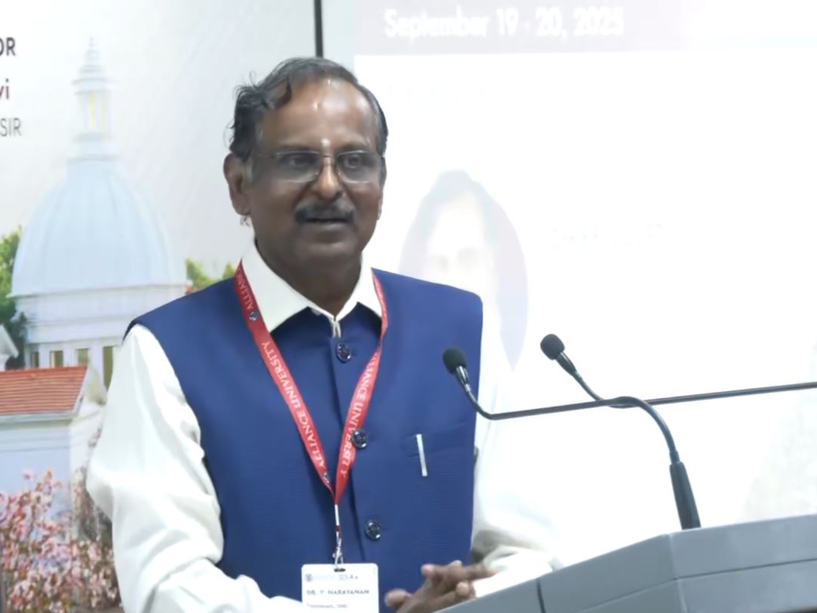 Dr V Narayanan, Chairman, ISRO (Photo/ANI)