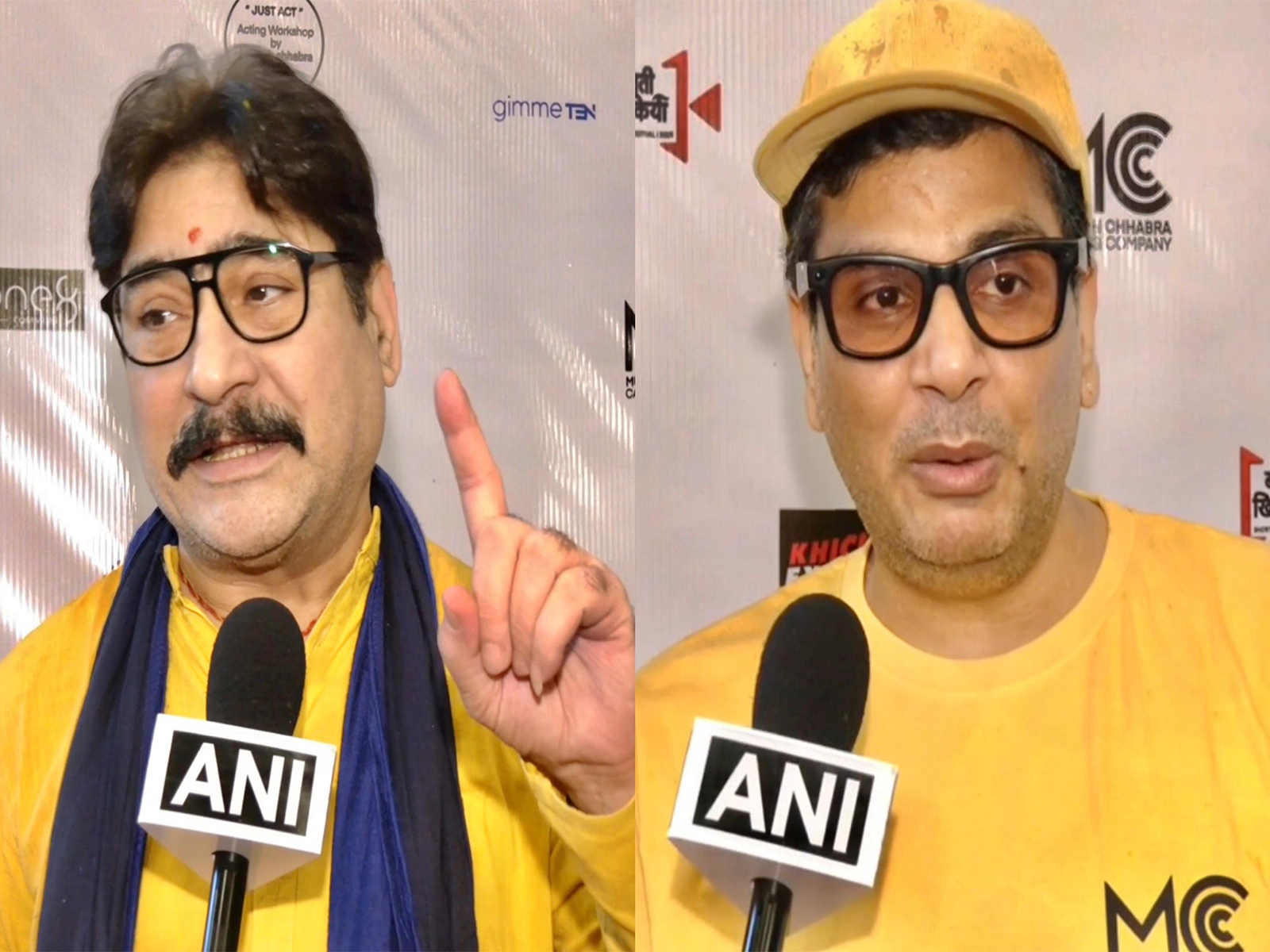 Actor Yashpal Sharma, Mukesh Chhabra (Photo: ANI)