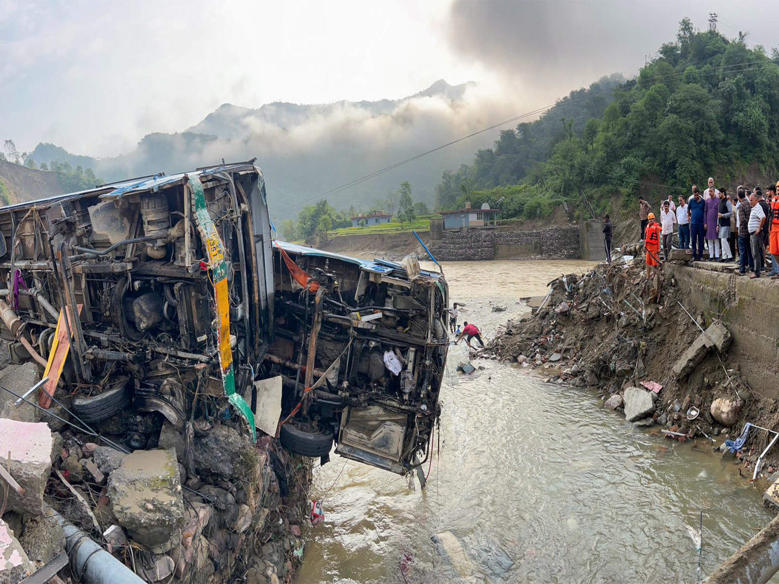 Flood-affected area in Himachal Pradesh's Dharampur district (File Photo/ANI)