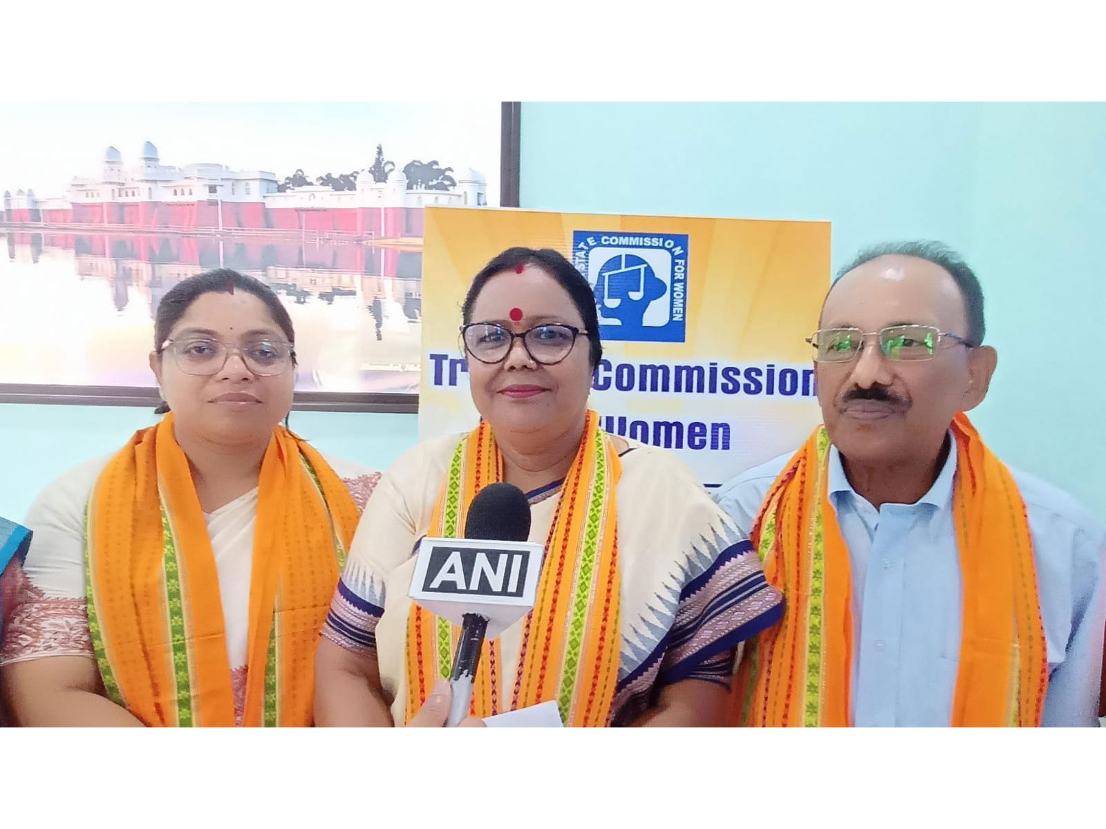 Jharna Majumder (center), Chairperson of Tripura Women's Commission (Photo/ANI)