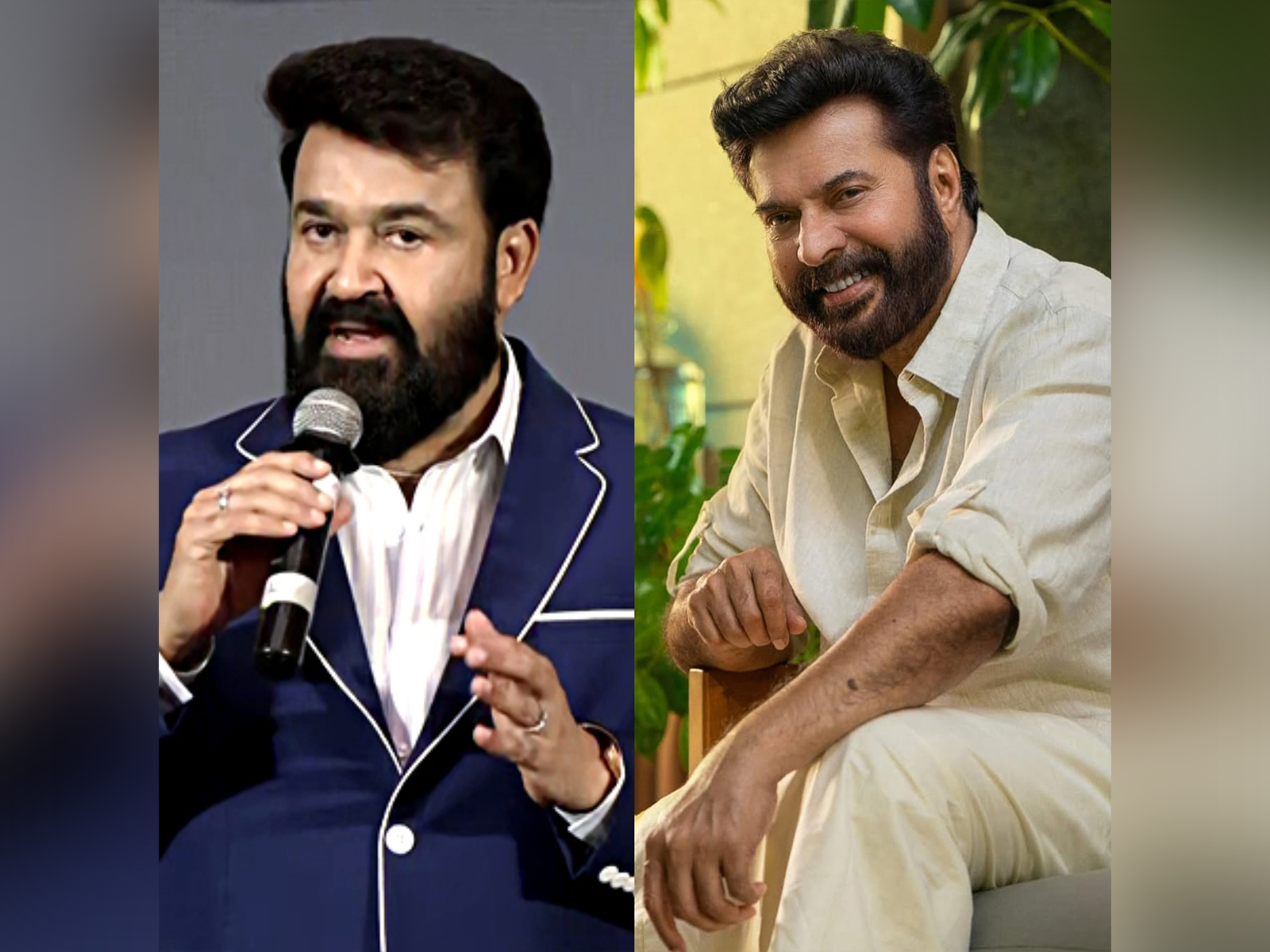 Malayalam actors Mohanlal, Mammootty (Photo: ANI/Instagram@mammootty)