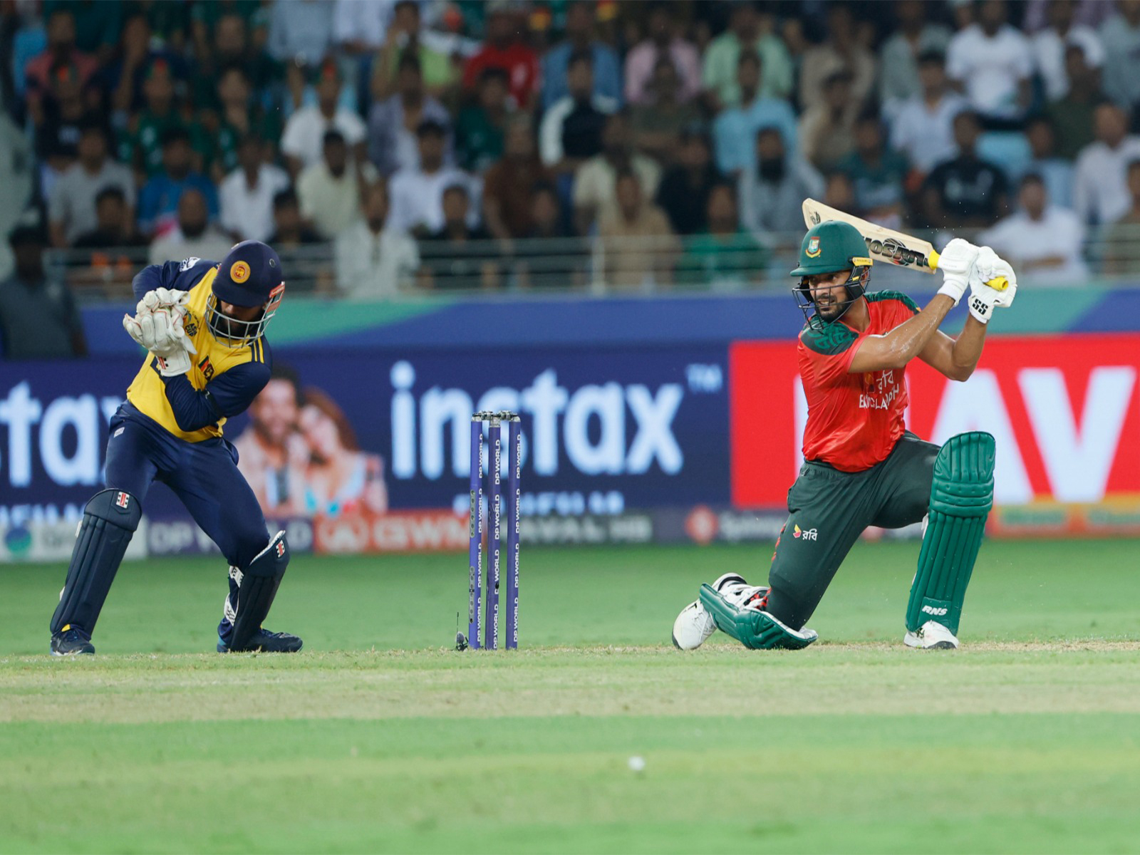 Sri Lanka and Bangladesh in action. (Photo: ANI)