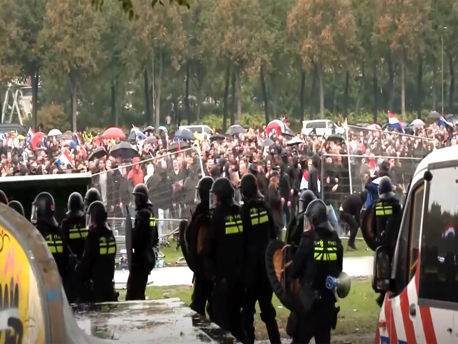 Visuals from the protest in Netherlands (Photo/Reuters)
