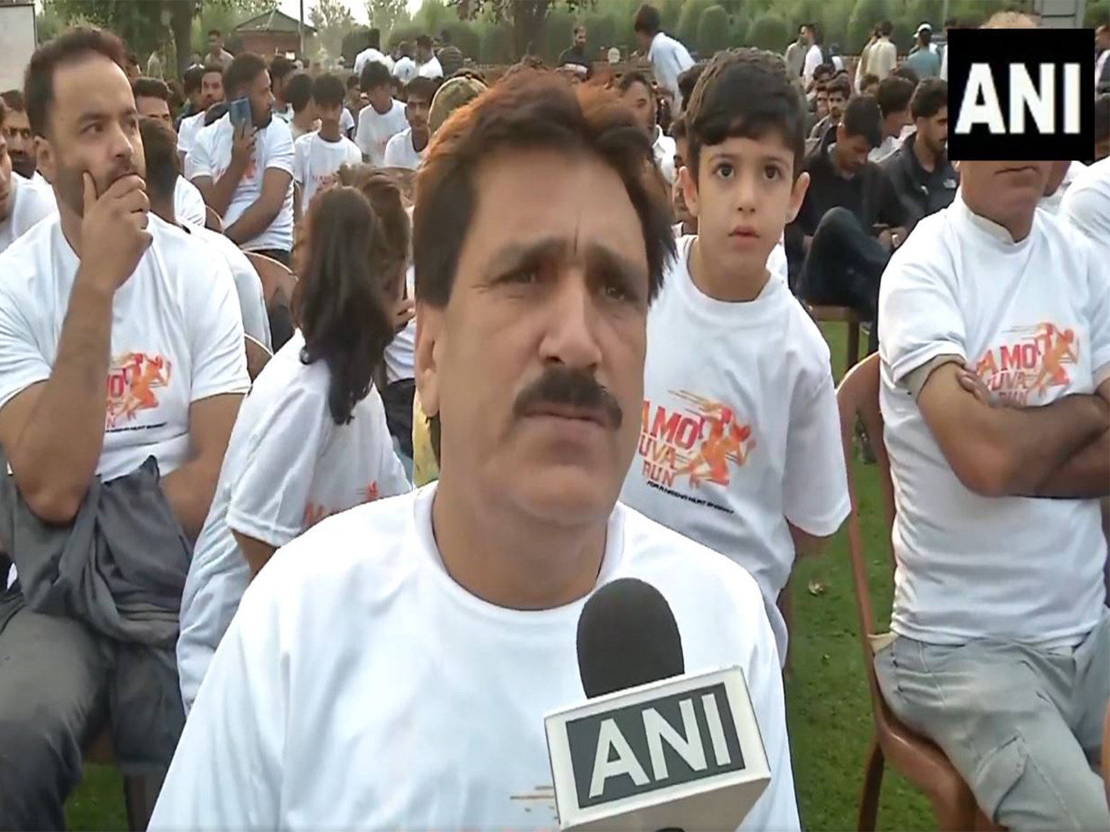 BJP leader Altaf Thakur on 'Namo Yuva Run' in Jammu and Kashmir (Photo/ANI)