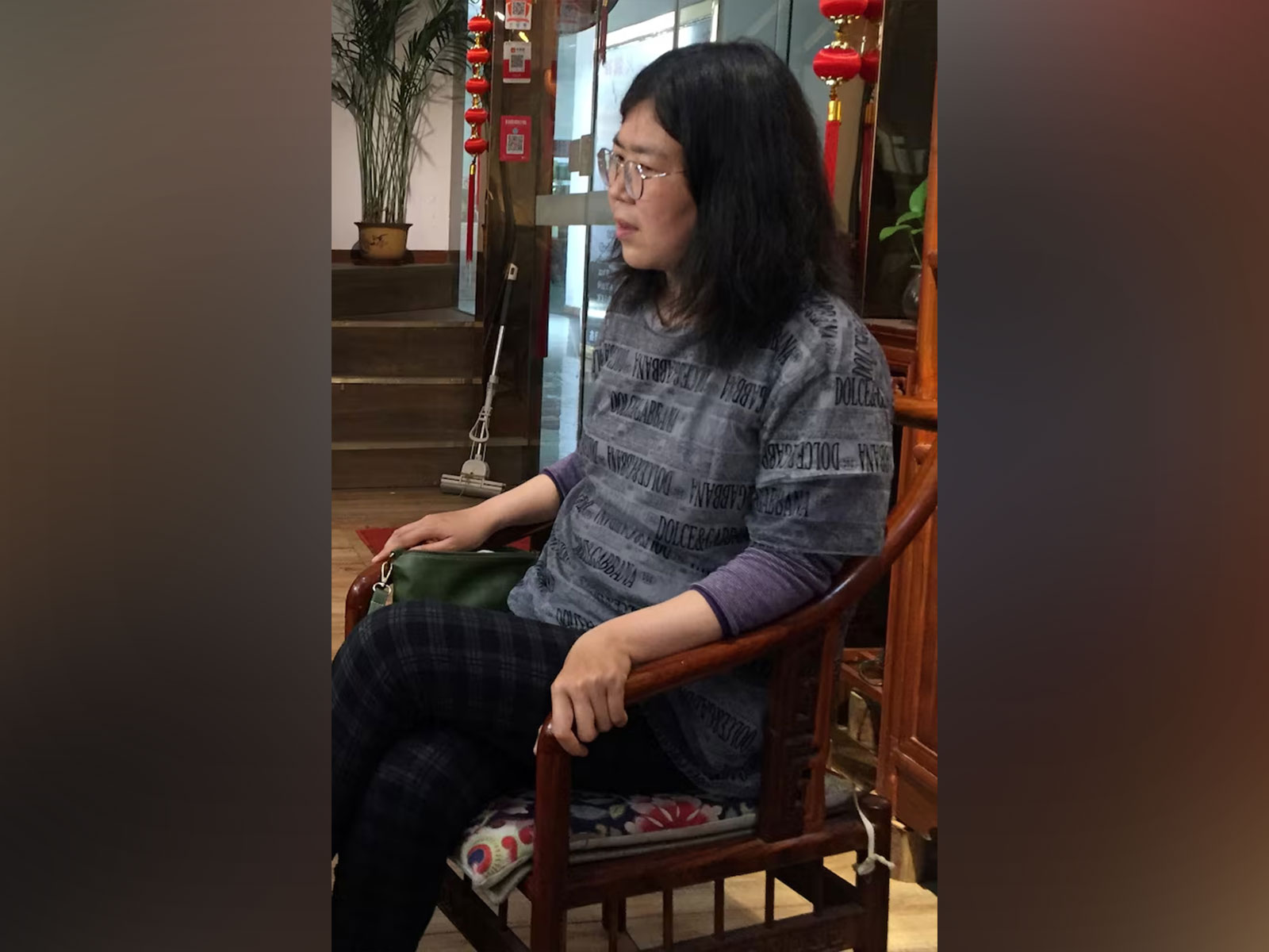 Chinese citizen journalist Zhang Zhan (Photo/Reuters)