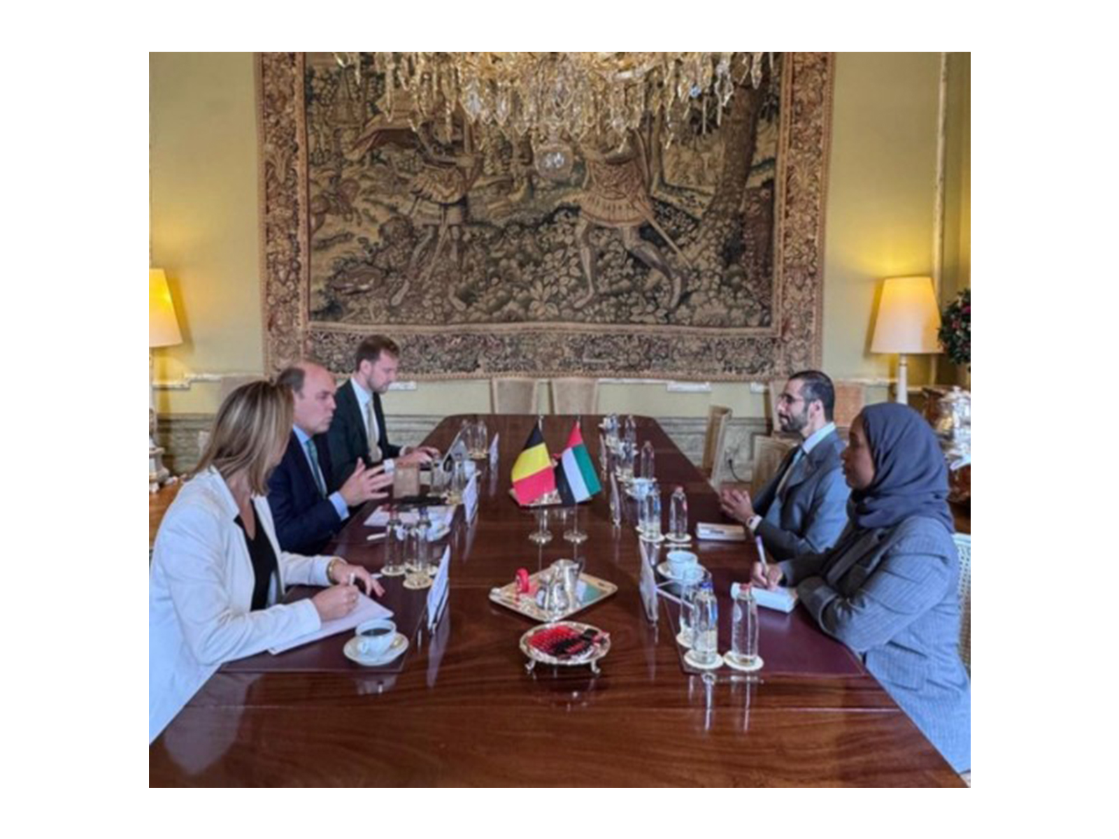 UAE delegation visits Belgium (Photo/X@mofauae)
