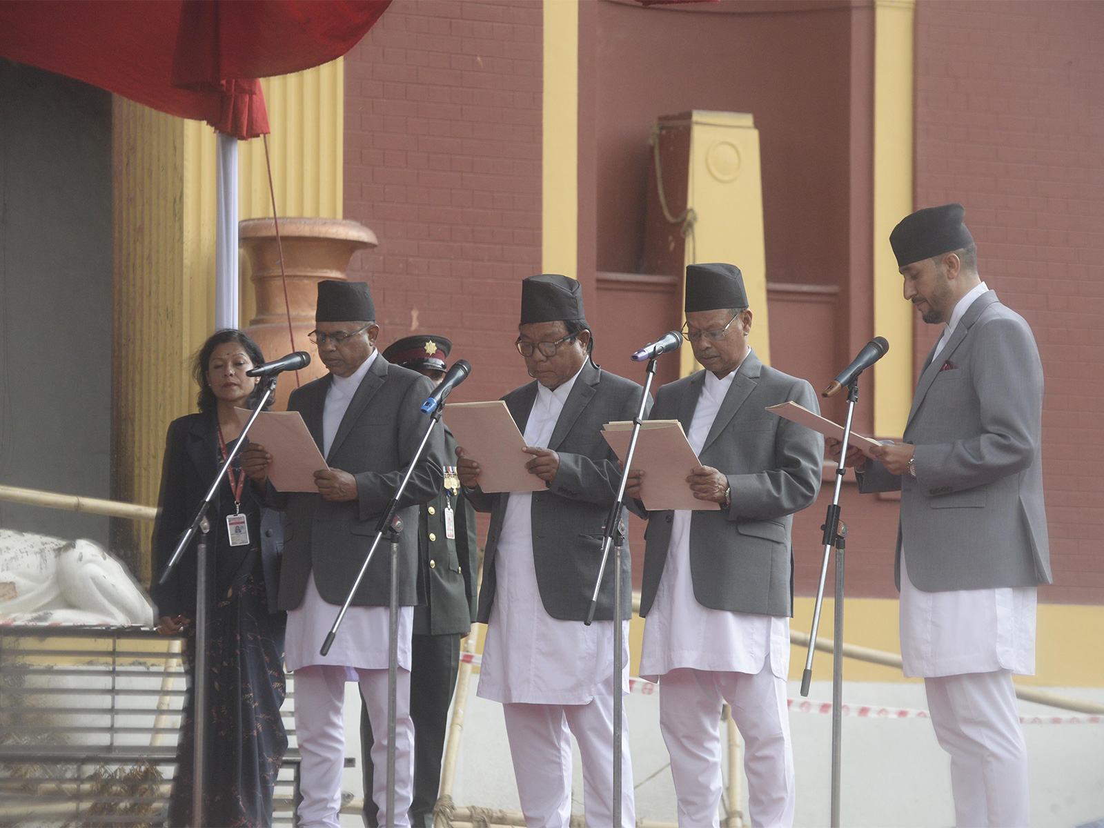 Four new Ministers take oath in Nepal (Photo/ANI