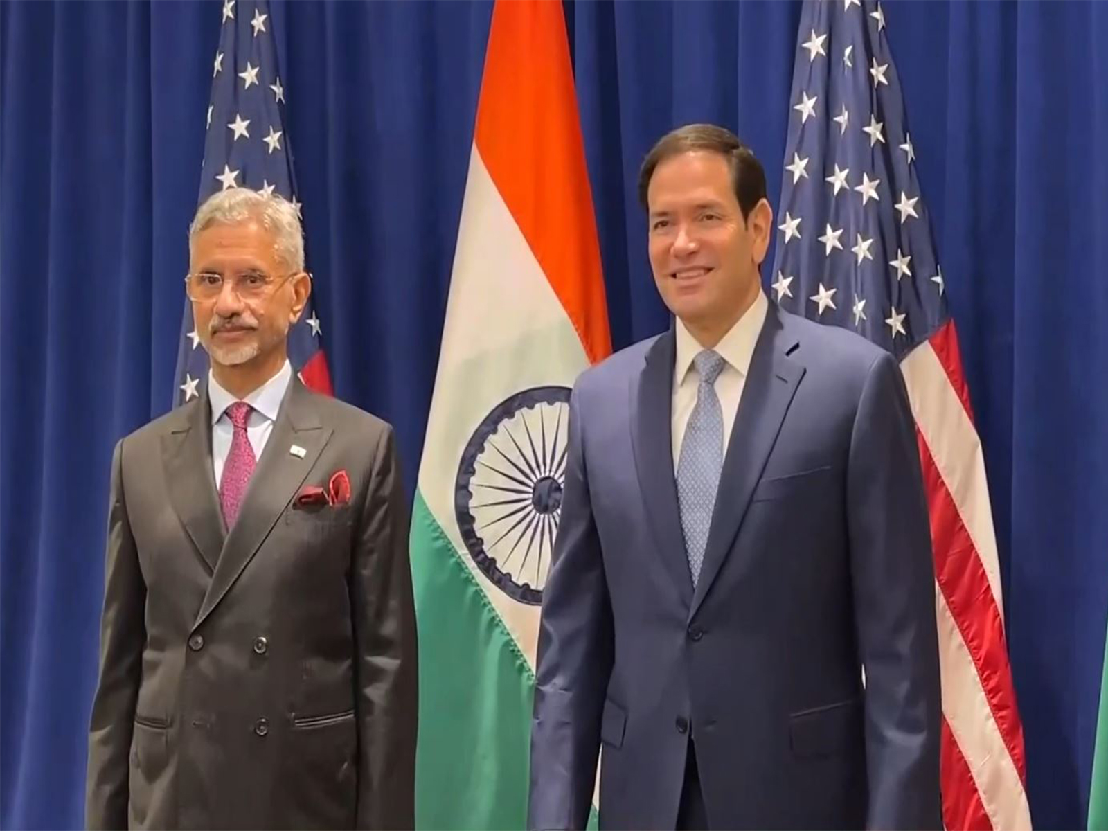 External Affairs Minister S Jaishankar with US Secretary of State Marco Rubio (Image/ANI)
