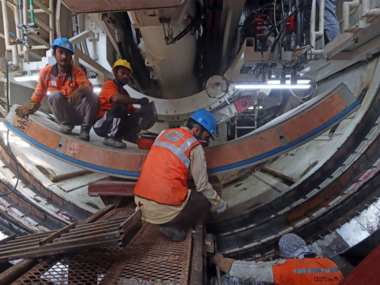 Labourers working at a construction site (File Photo/ANI) 