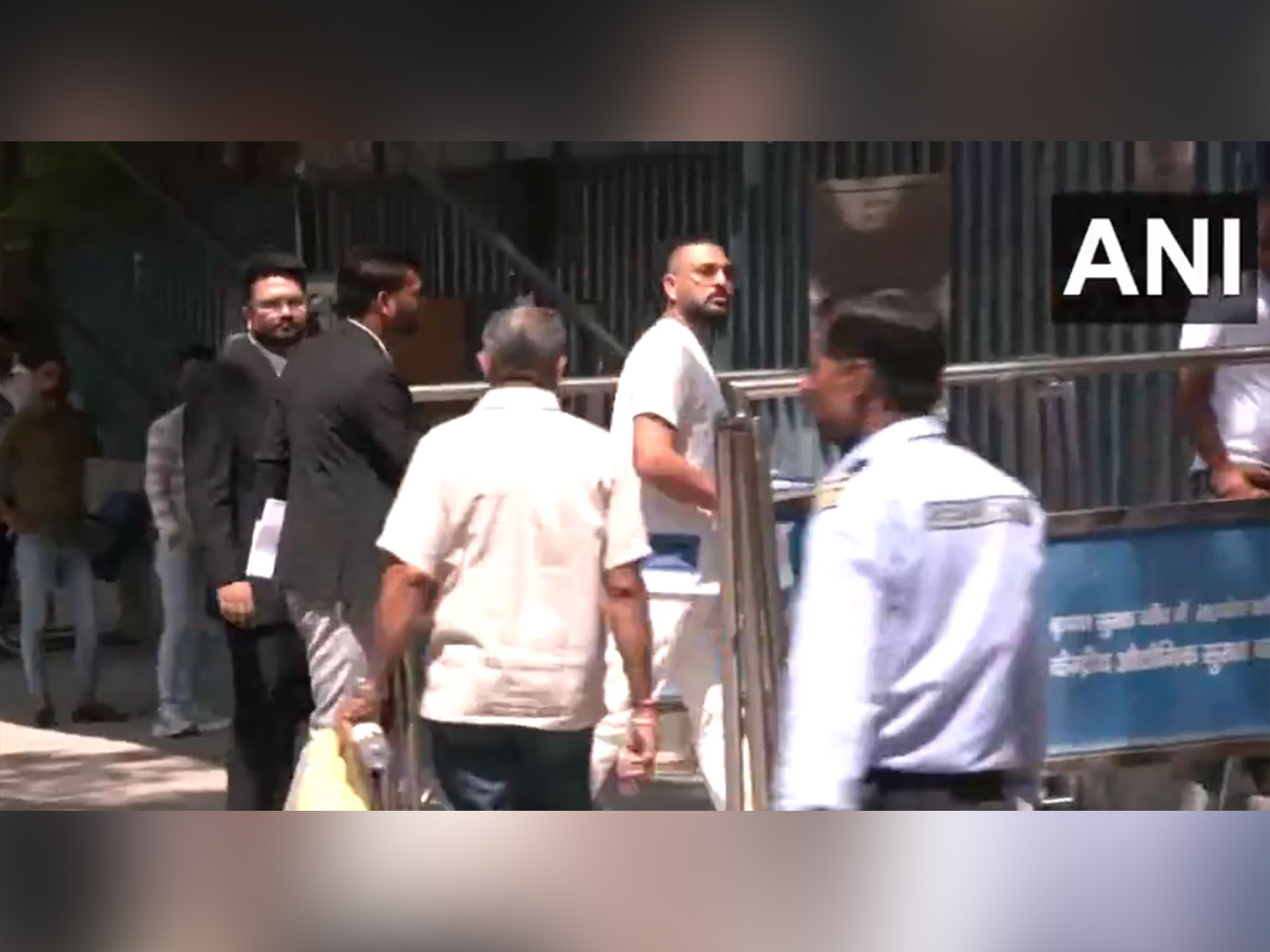 Yuvraj Singh at the ED office (Photo/ANI) 