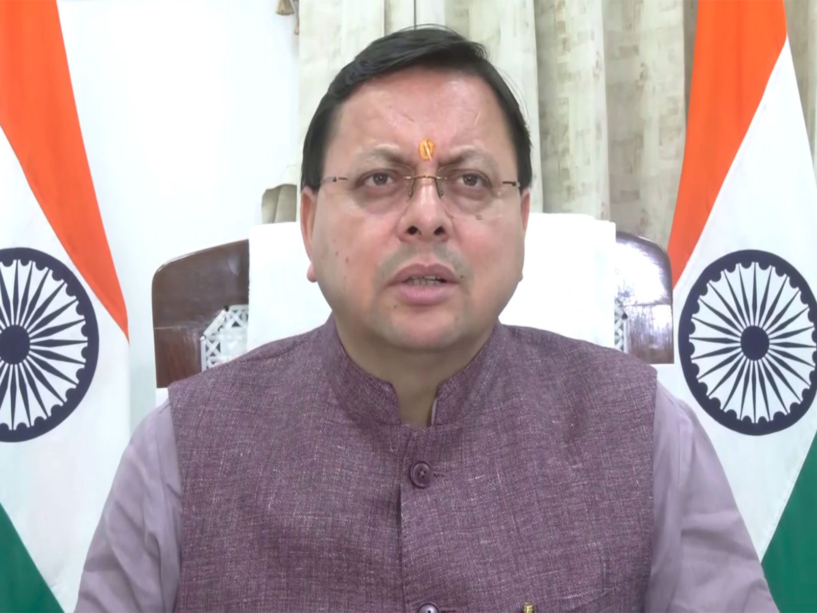 Uttarakhand Chief Minister Pushkar Singh Dhami (File Photo/ANI)