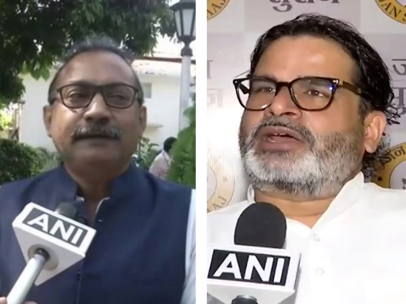 Janata Dal (United) leader Ashok Chaudhary and Jan Suraaj Party founder Prashant Kishor (File Photo/ANI)