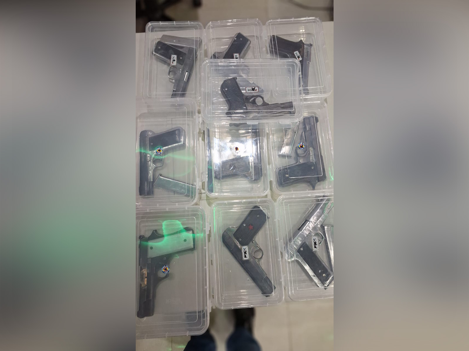 Seized firearms. (Photo/ANI)