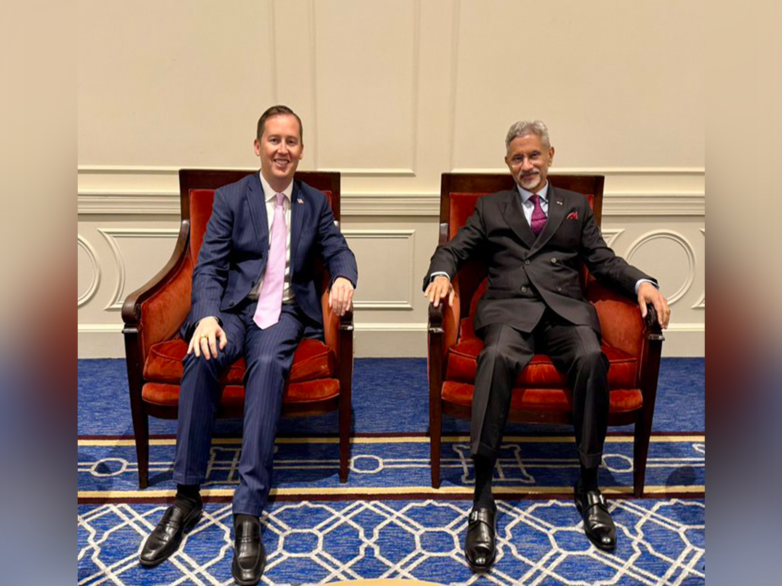 U.S. Special Envoy Sergio Gor meets India's EAM S. Jaishankar (Photo X/@State_SCA)