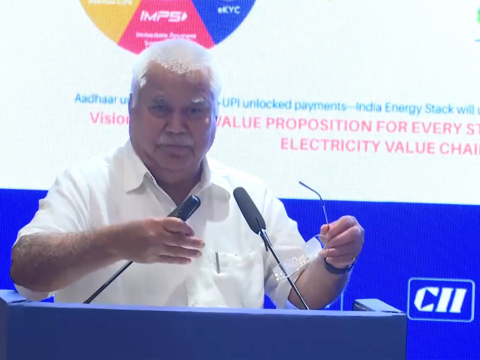 Ram Sewak Sharma, Chair of the India Energy Stack Task Force and Former Mission Director of UIDAI. (Photo/ANI)