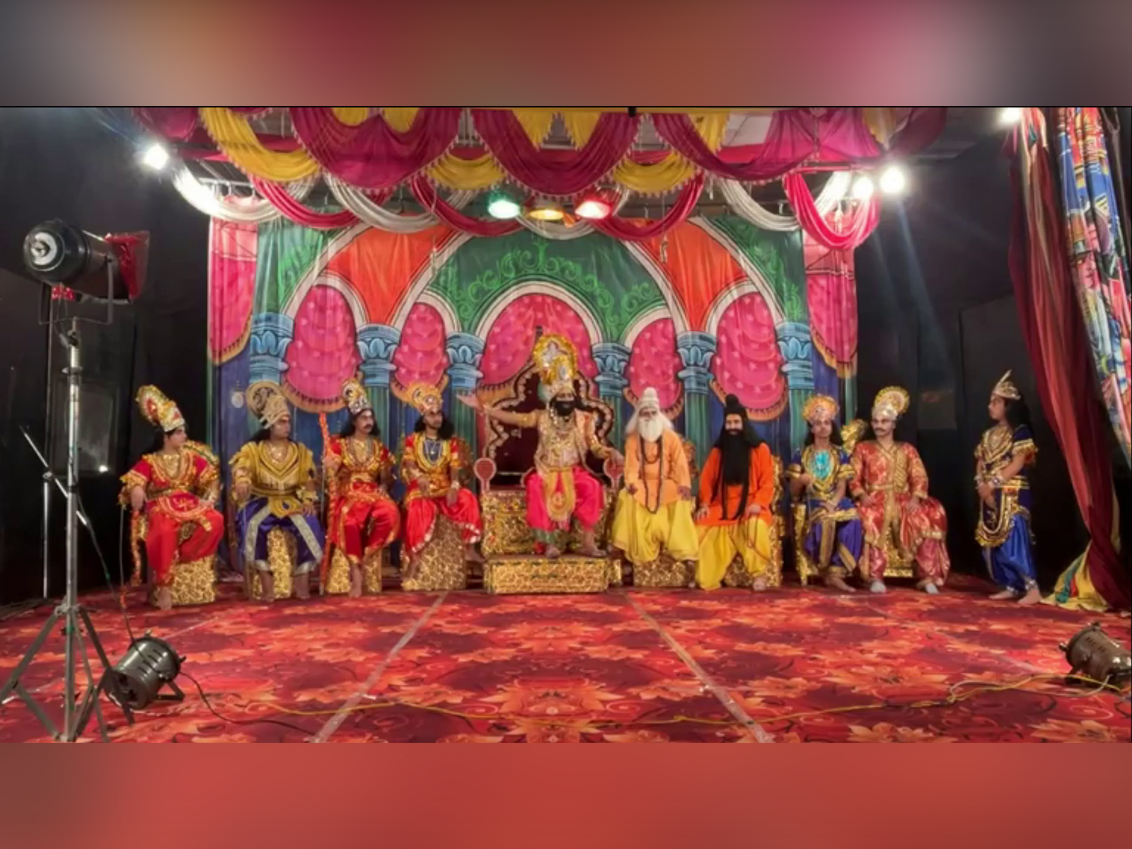 Artist Amrish Kumar was playing the role of Dashrath (Photo/ANI)