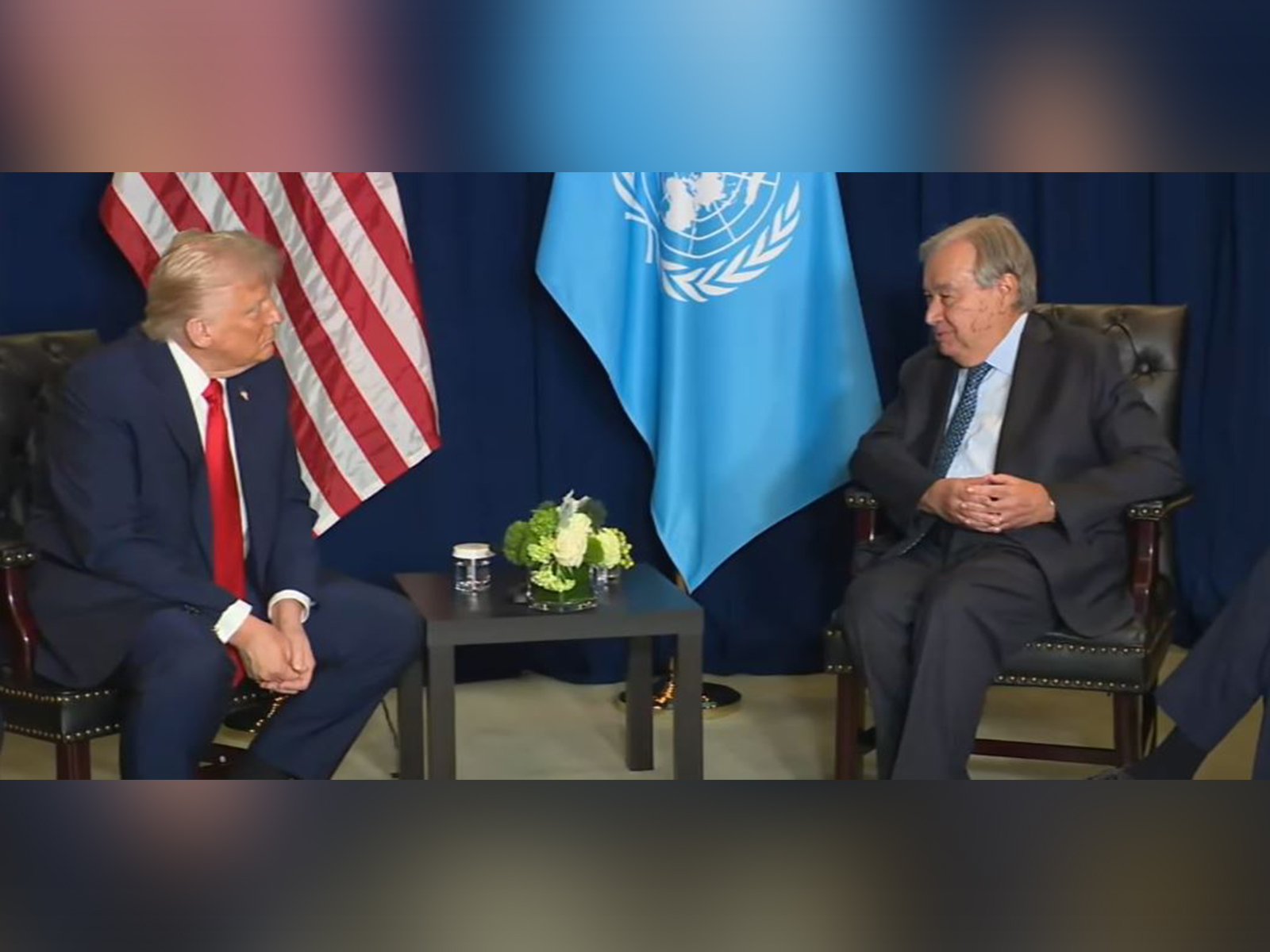 US President Donald Trump with UN Secretary-General Antonio Guterres (Photo/WhiteHouseYoutube)