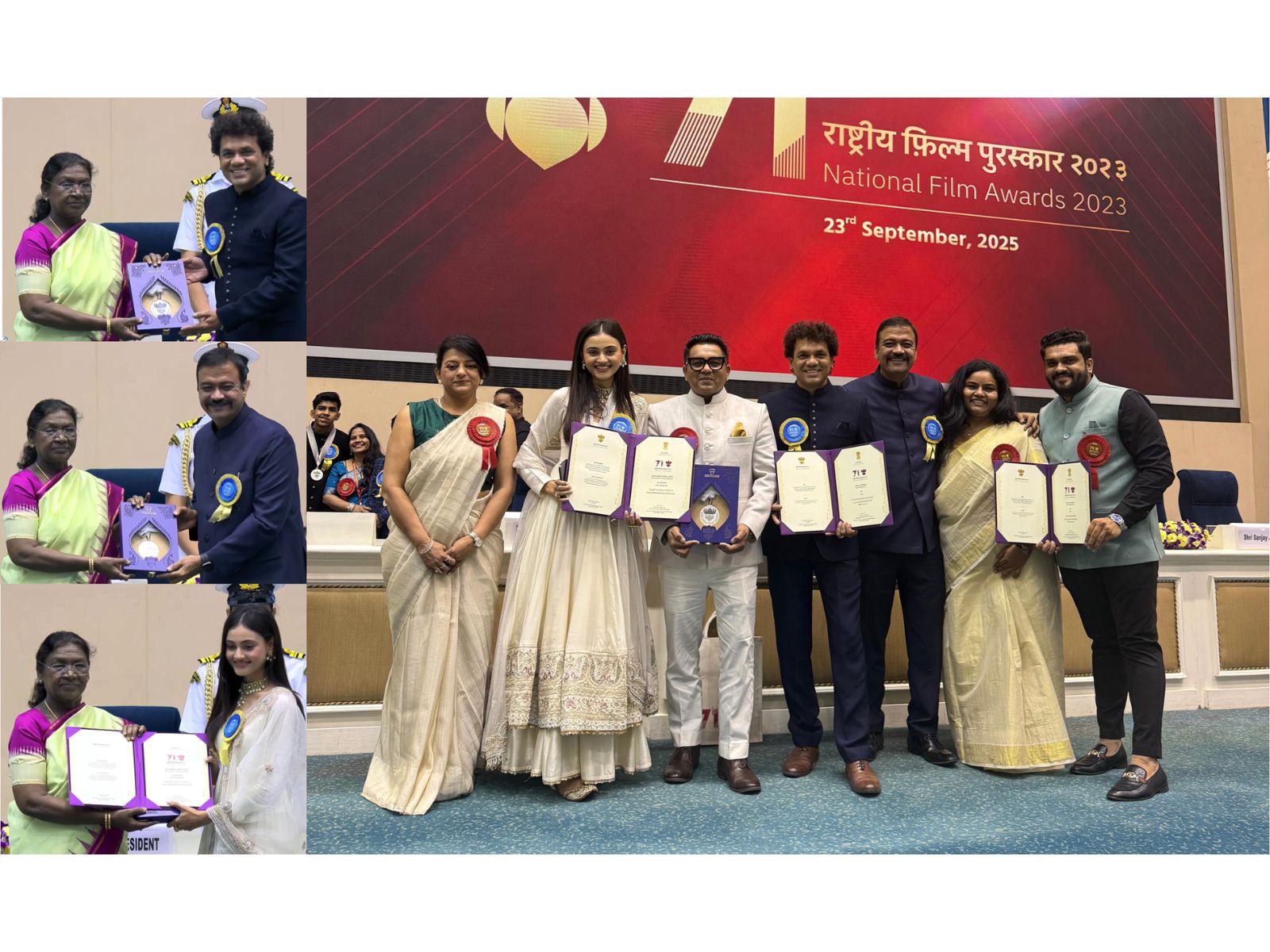 Gujarati Cinema Creates History: 'Vash' Wins Two National Awards, Honored by President Smt. Droupadi Murmu