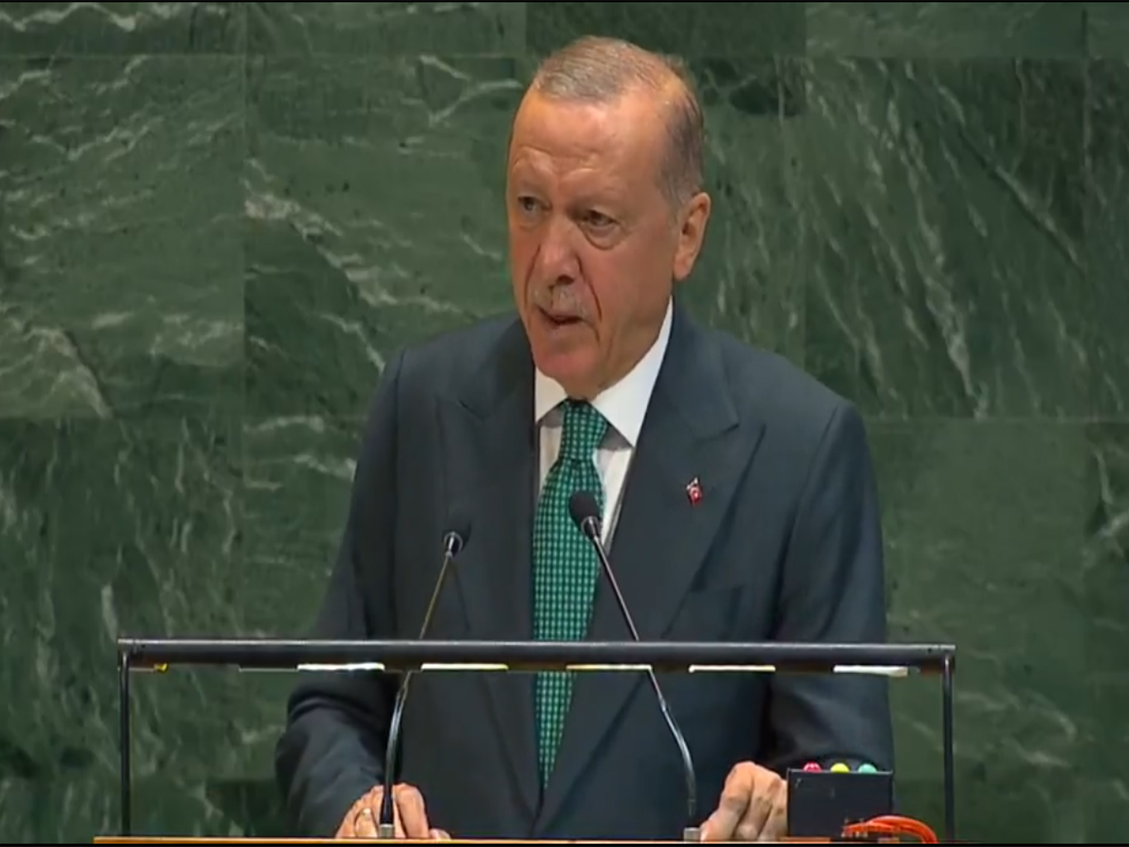 Turkish President Recep Tayyip Erdogan (Image/UN TV)