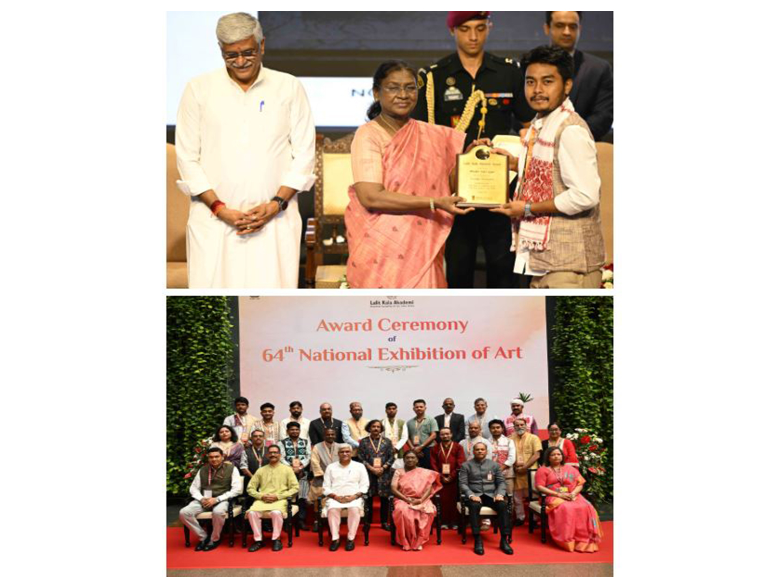  President Droupadi Murmu, graced the award ceremony of the 64th National Exhibition of Art (Photo/PIB)