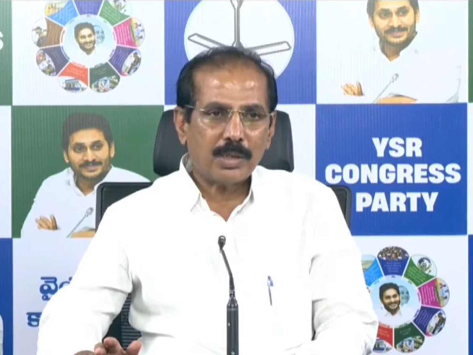 M Manohar Reddy, President of YSRCP Legal Cell (Photo: x/@YSRCParty)