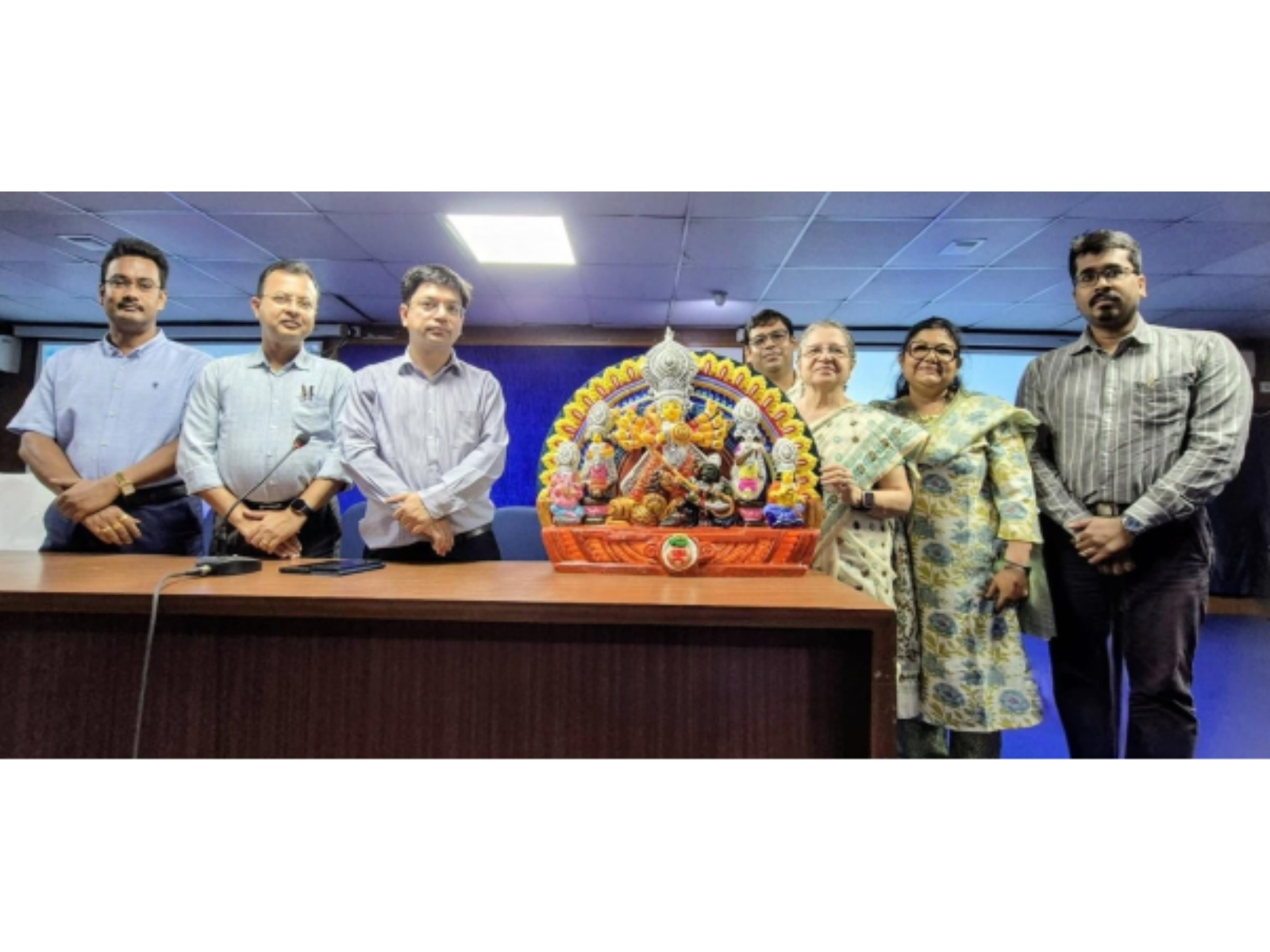 IEM's 3D Printing Lab Crafts Eco-Friendly Durga Idol, Blending Tradition with Technology