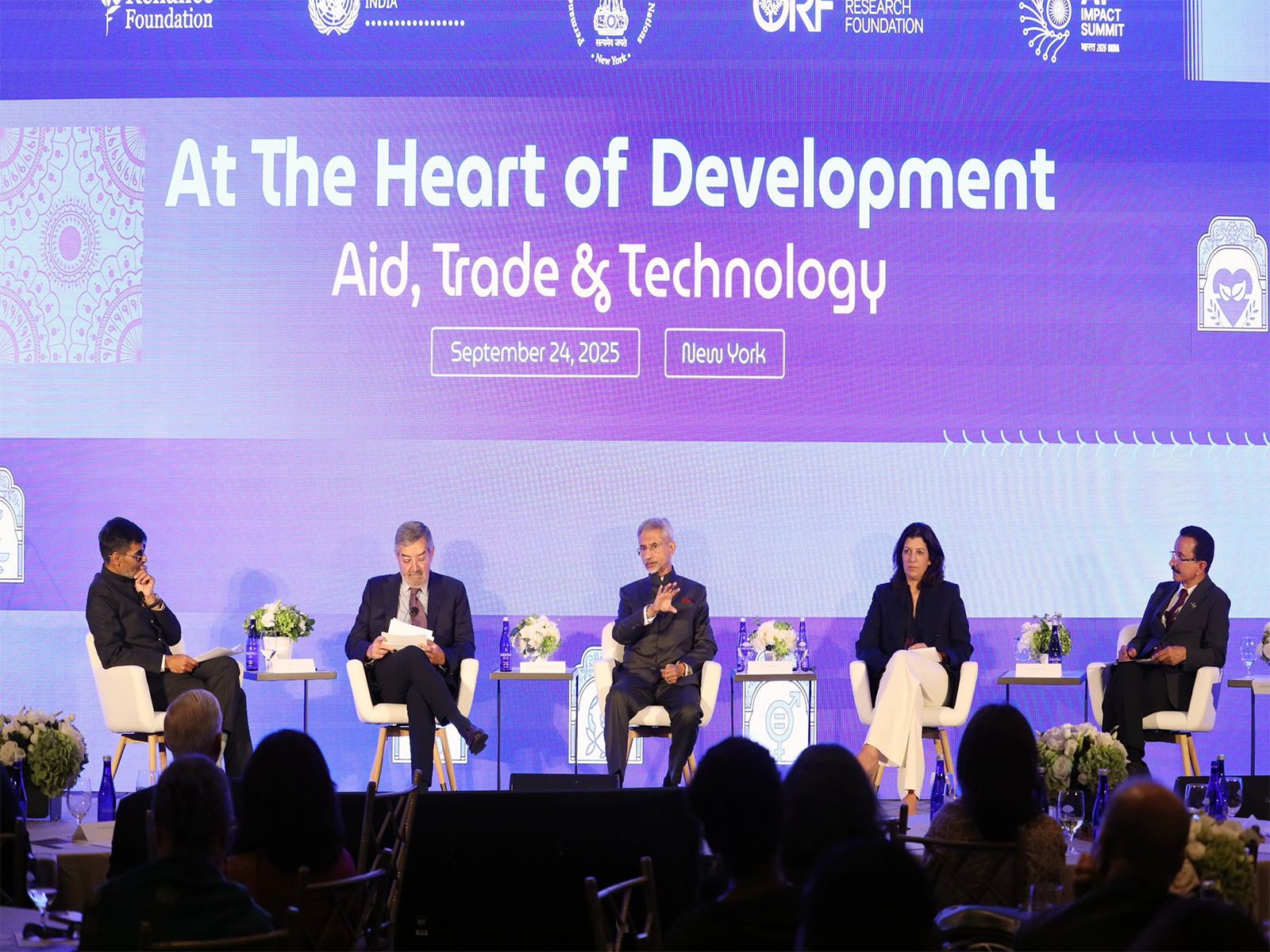 External Affairs Minister S Jaishankar speaks at the ORF Online panel in New York (Image: X/@DrSJaishankar)