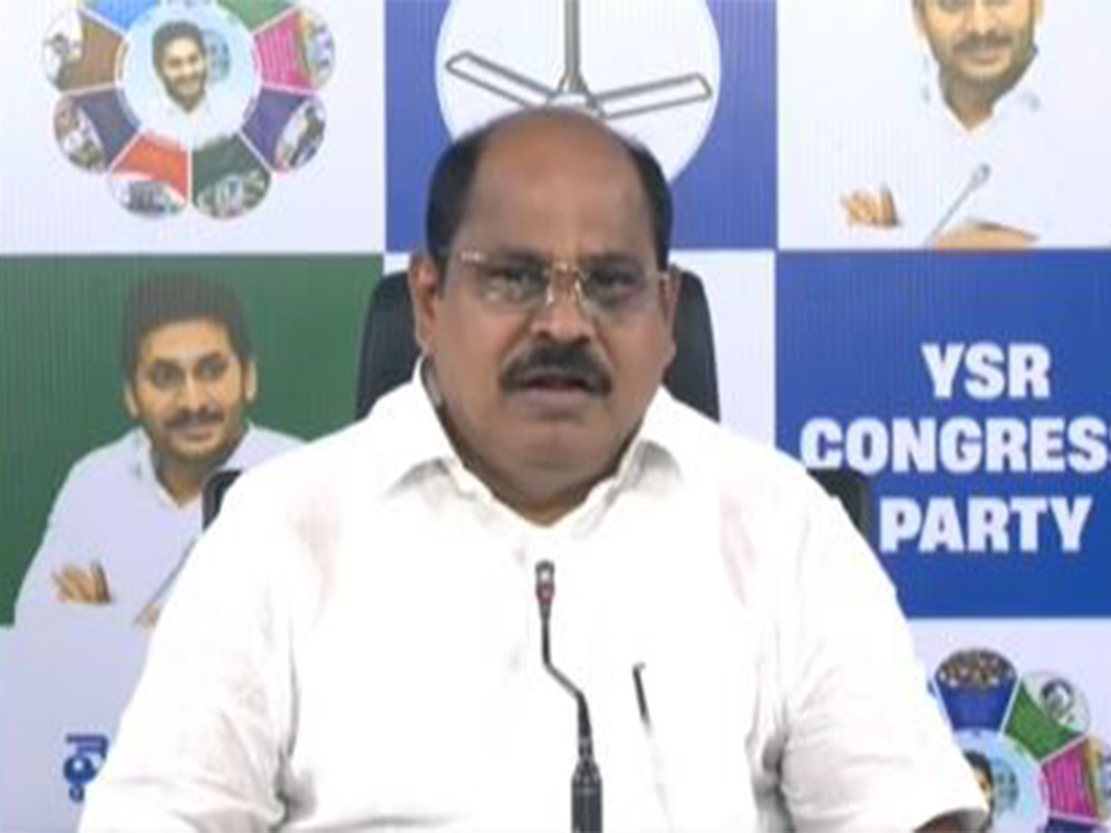 YSRCP Employees and Pensioners Wing President Nalamarru Chandrasekhar Reddy (Photo: @YSRCParty/X)