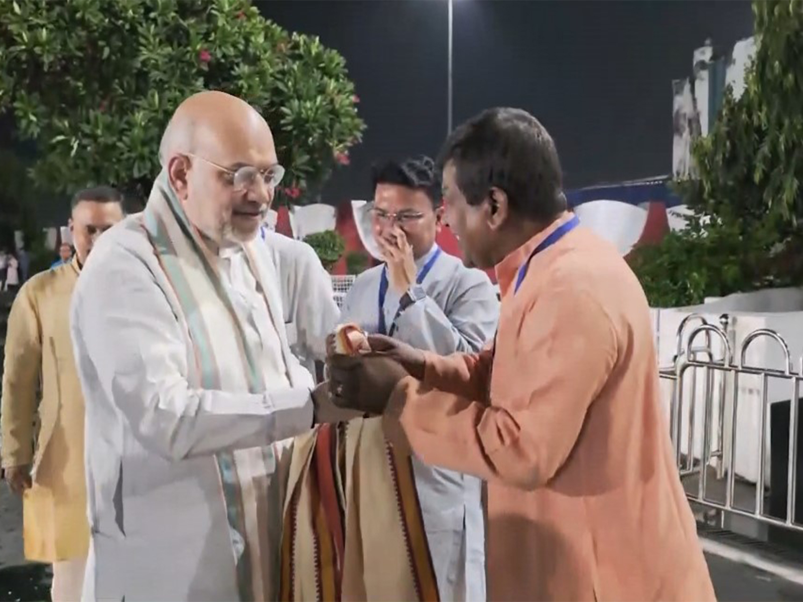 Union Home Minister Amit Shah arrives in Kolkata (Photo/ANI)