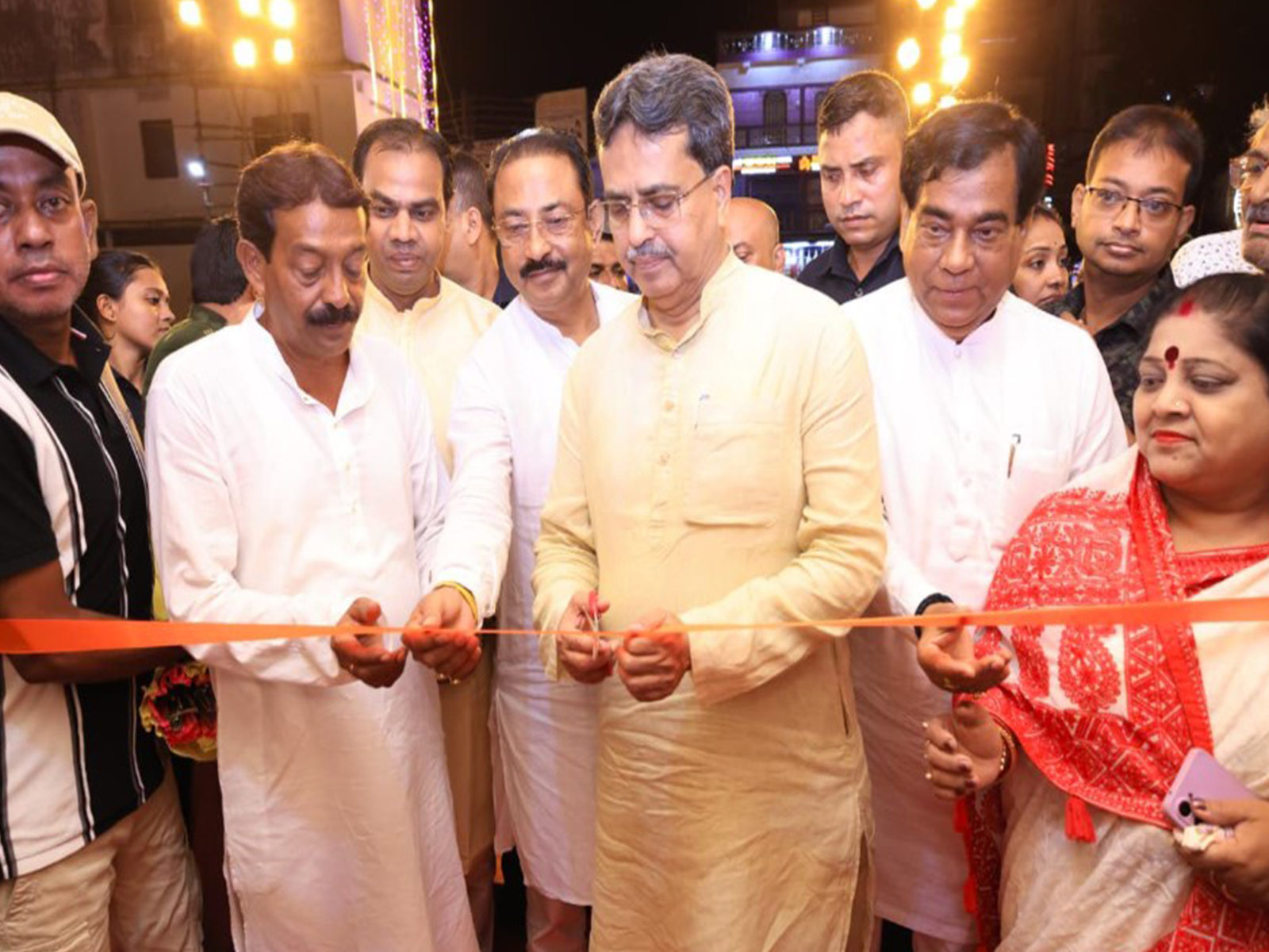 Tripura CM Manik Saha inaugurates several Durga Puja Pandals in Agartala (Photo/X/@DrManikSaha2)
