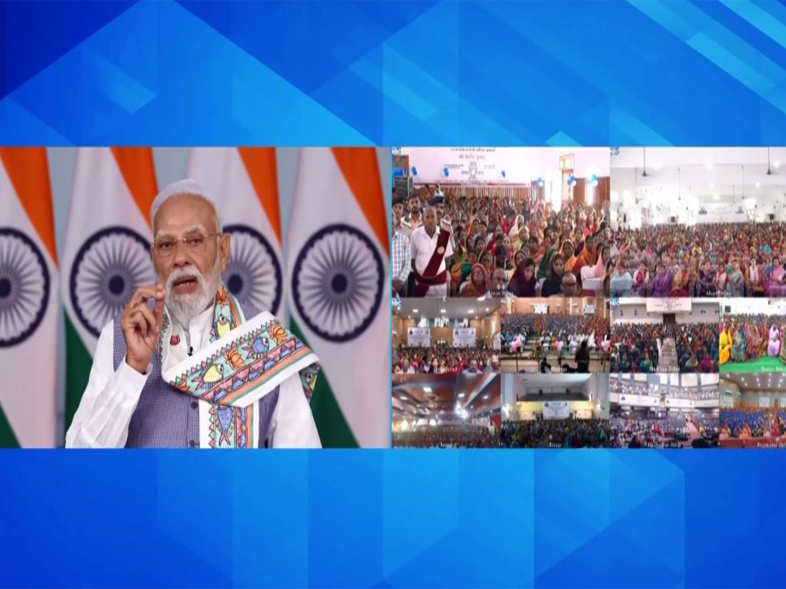 Prime Minister Narendra Modi at launch of Mukhyamantri Mahila Rojgar Yojana (Photo/DD)