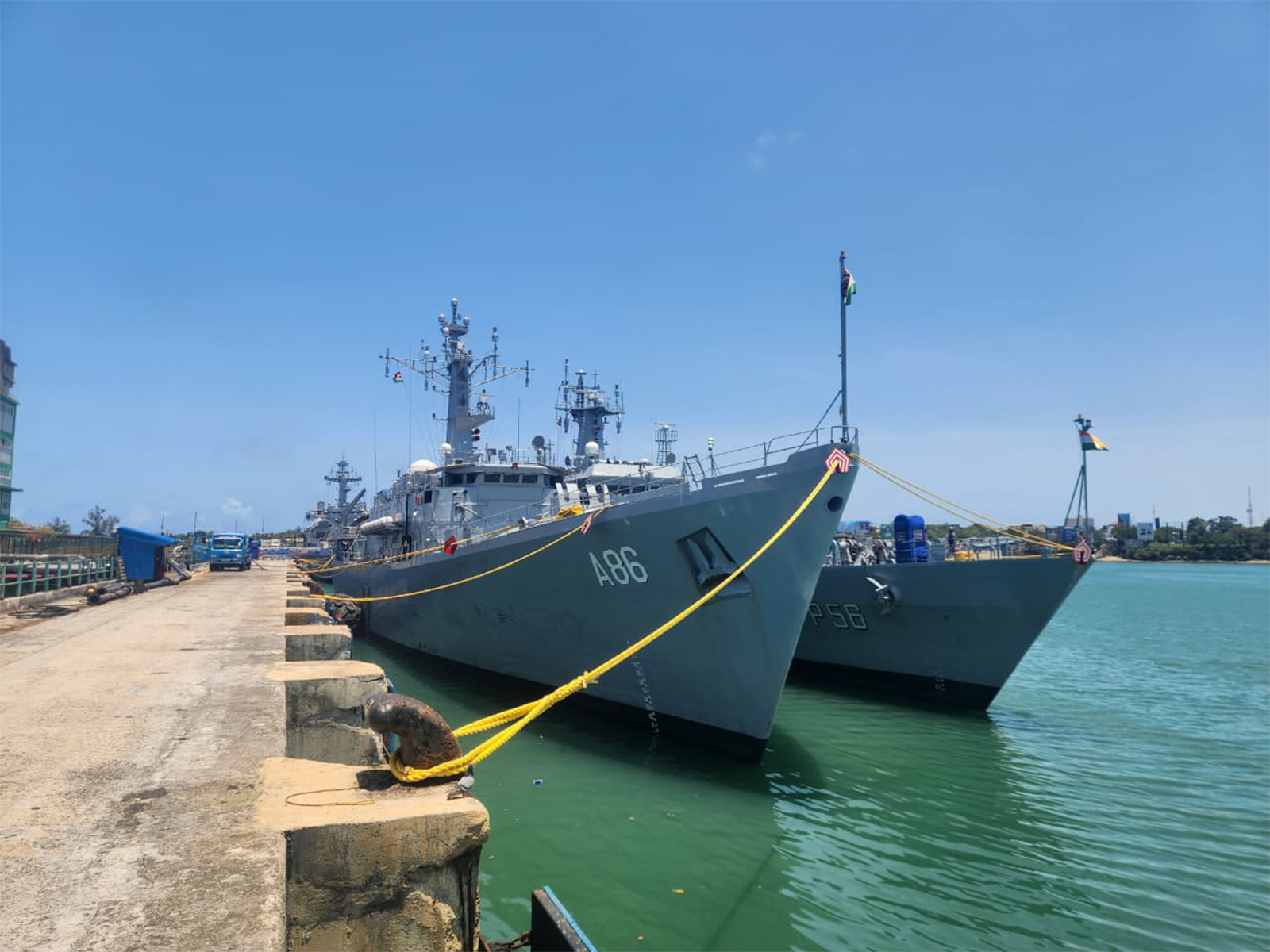 Indian Navy's first training Squadron makes port call at Mombasa, Kenya (Photo/Indian Navy)