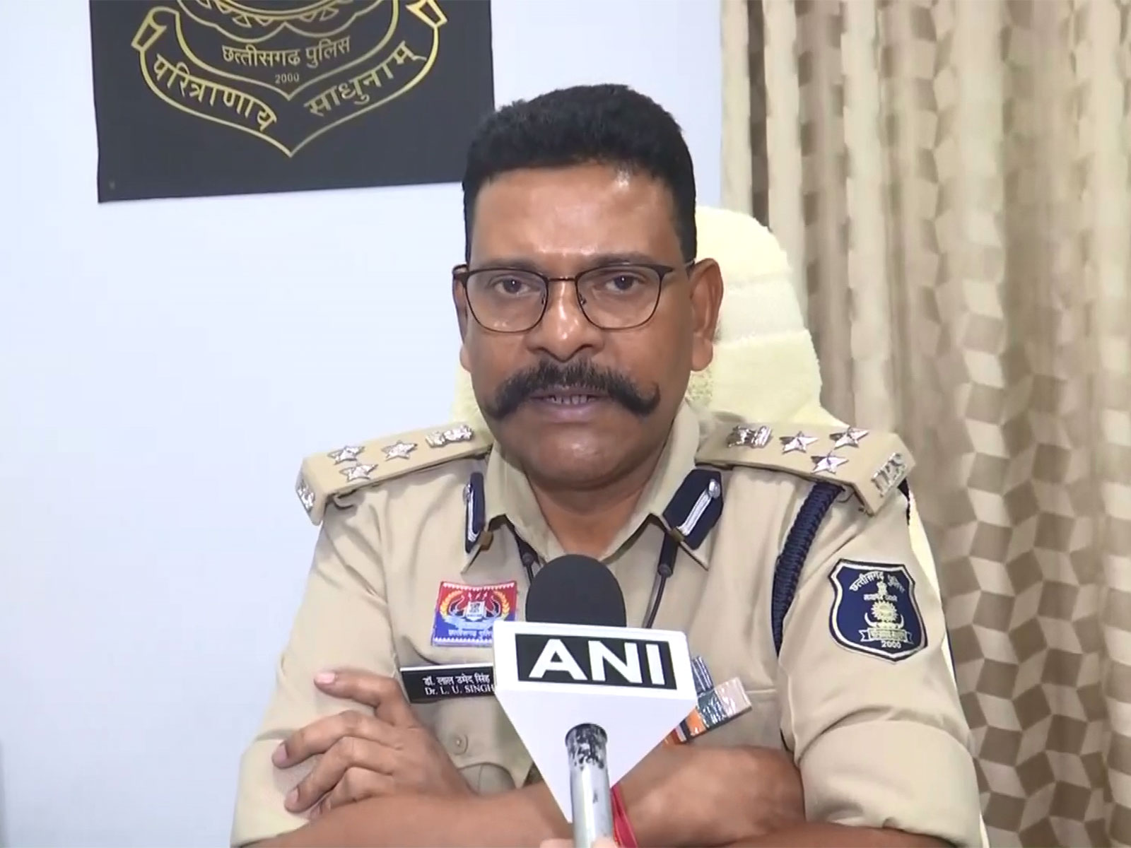 Raipur SP Lal Umed Singh (Photo/ANI)