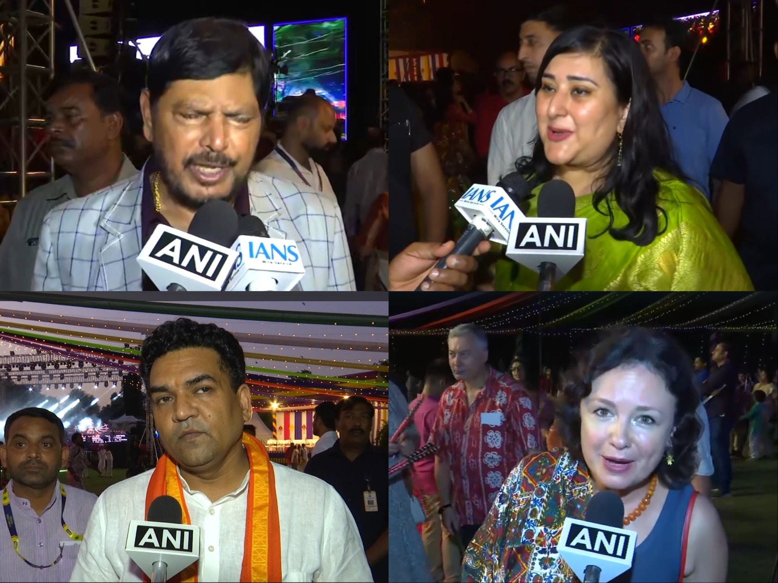 Political leaders, diplomats attend Global Garba Festival at Sunder Nursery (Photo/ANI)