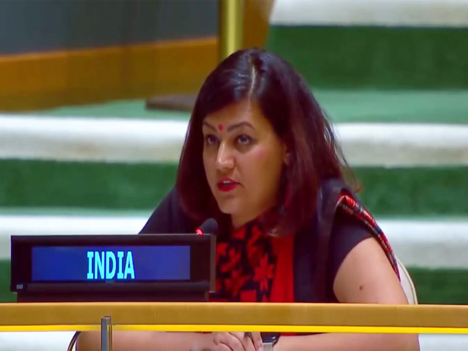Petal Gahlot, First Secretary at India's Permanent Mission to the UN (Photo/United NationsYouTube)