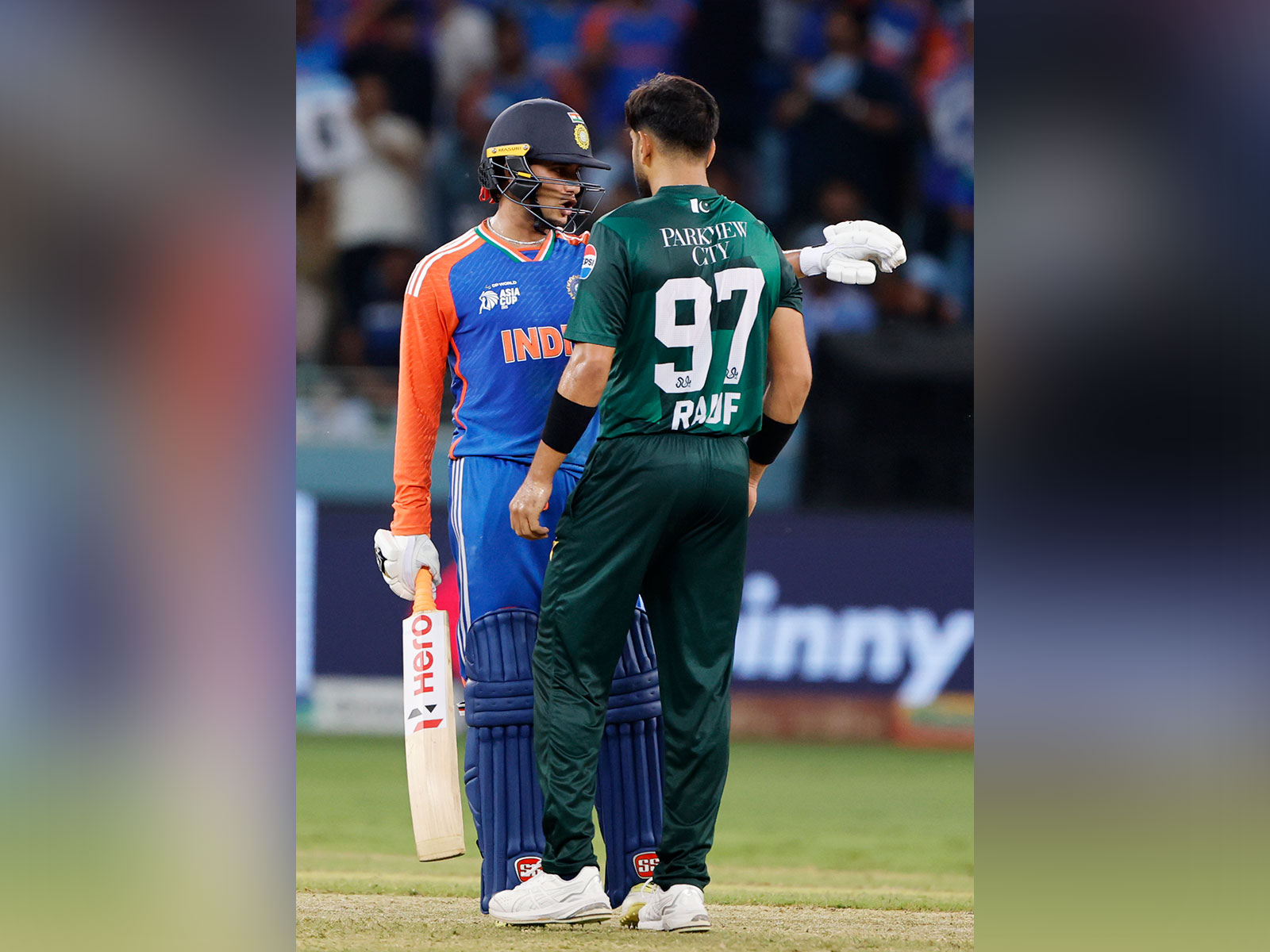 Abhishek Sharma and Haris Rauf. (Photo/ANI)