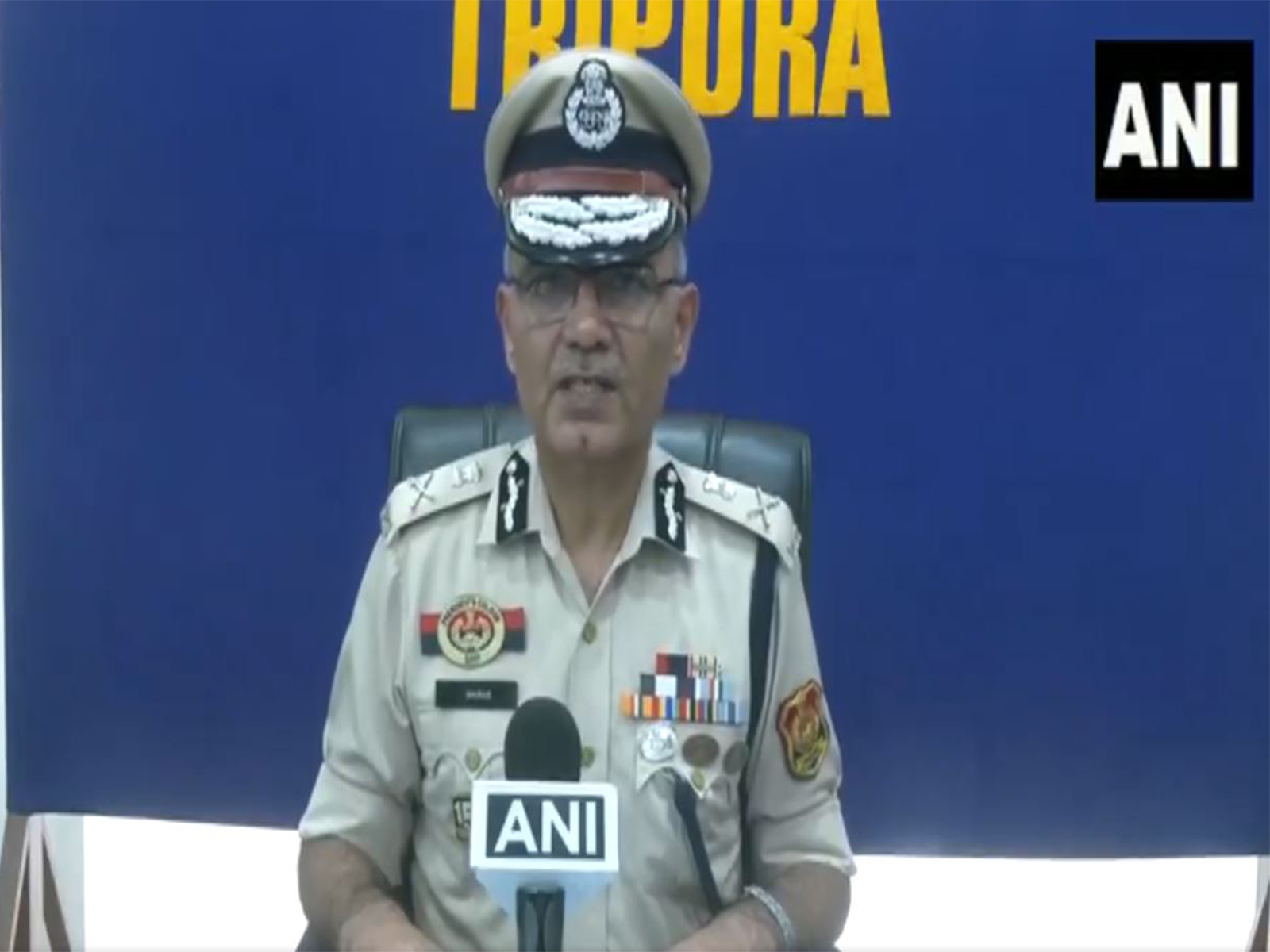 Tripura Director General of Police (DGP) Anurag Dhankar (Photo/ANI)