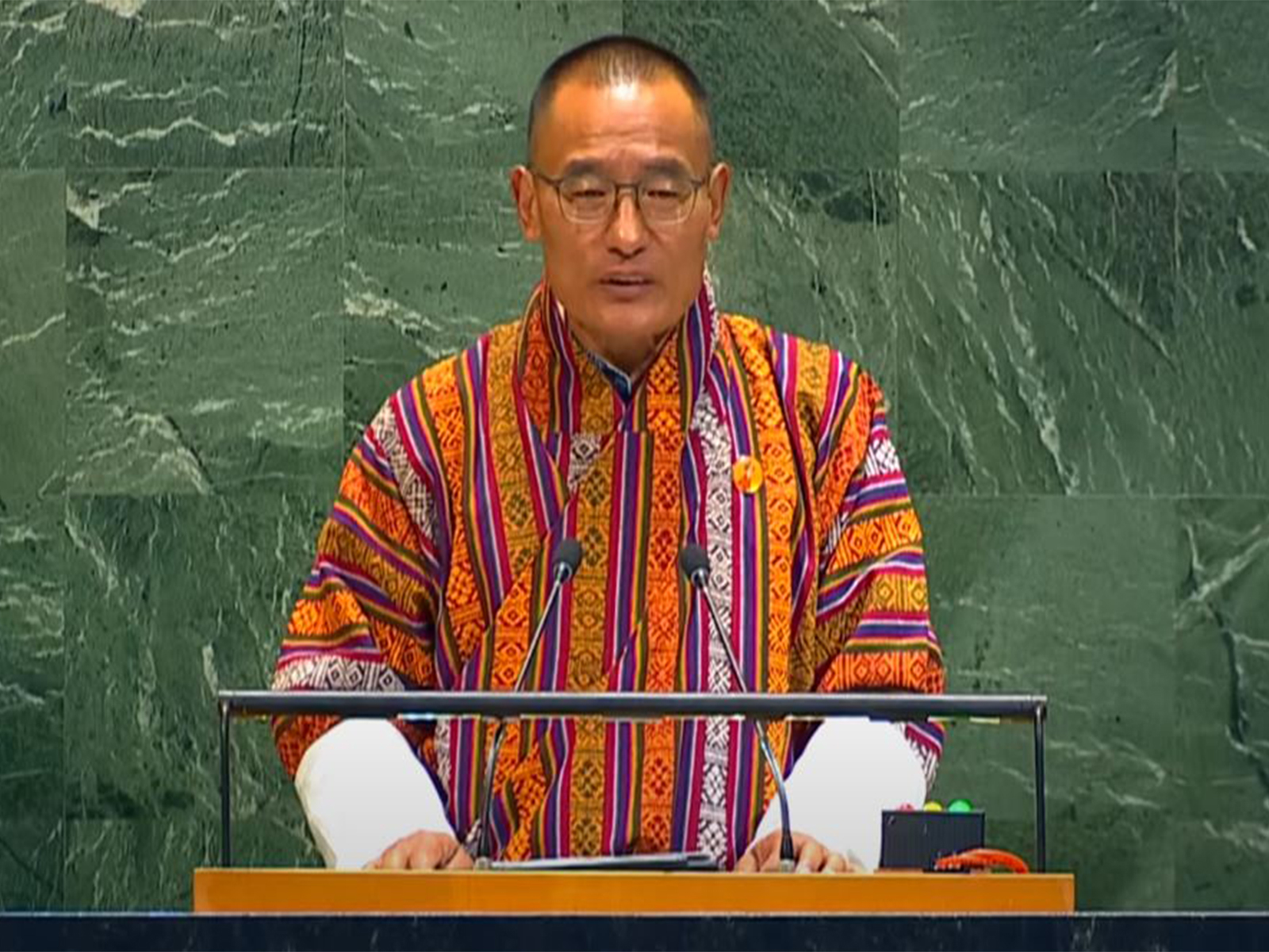  Bhutan's Prime Minister Tshering Tobgay (Photo/United Nations Youtube)