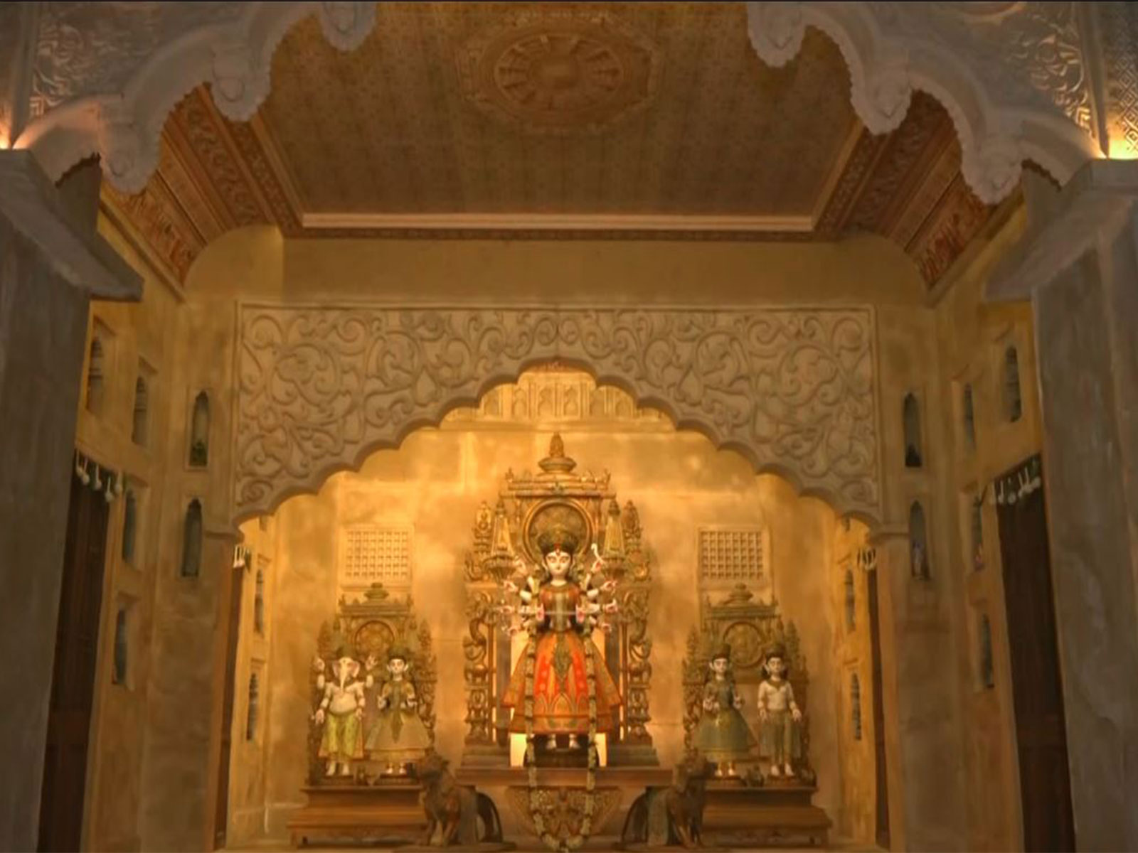 Shubani theme Durga Pandal (Photo: ANI)