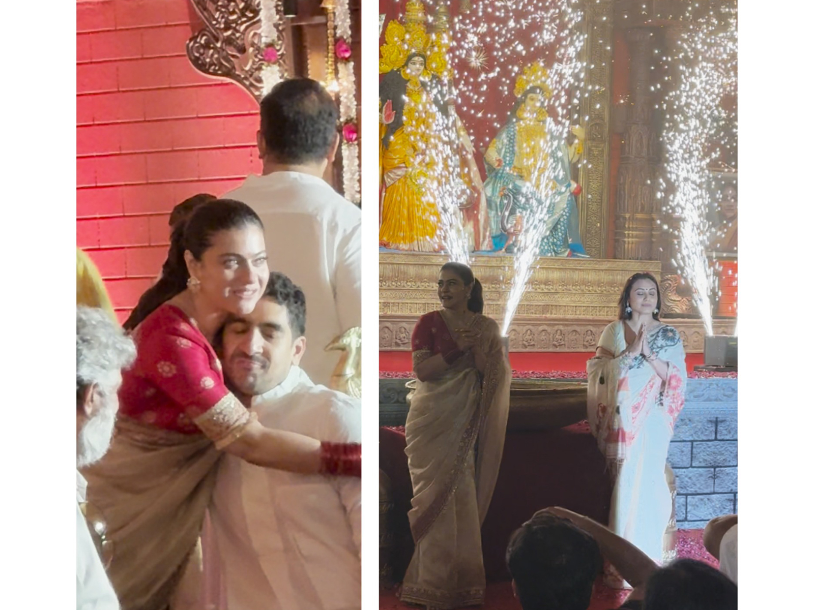 Rani Mukerji, Kajol and Ayan Mukerji (Image source: ANI)
