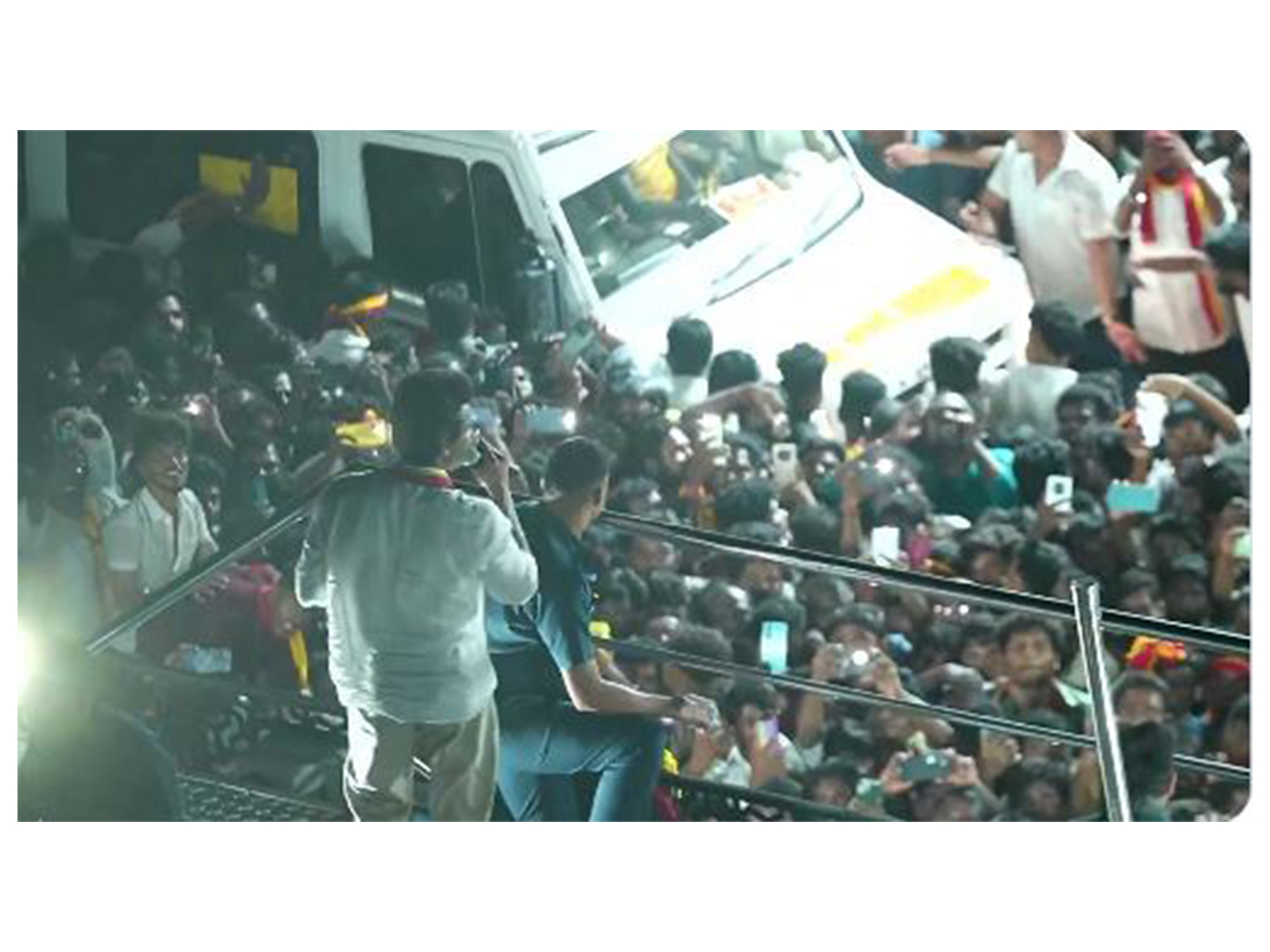 A visual from Actor Vijay's election campaign in Karur (Photo/ANI) 